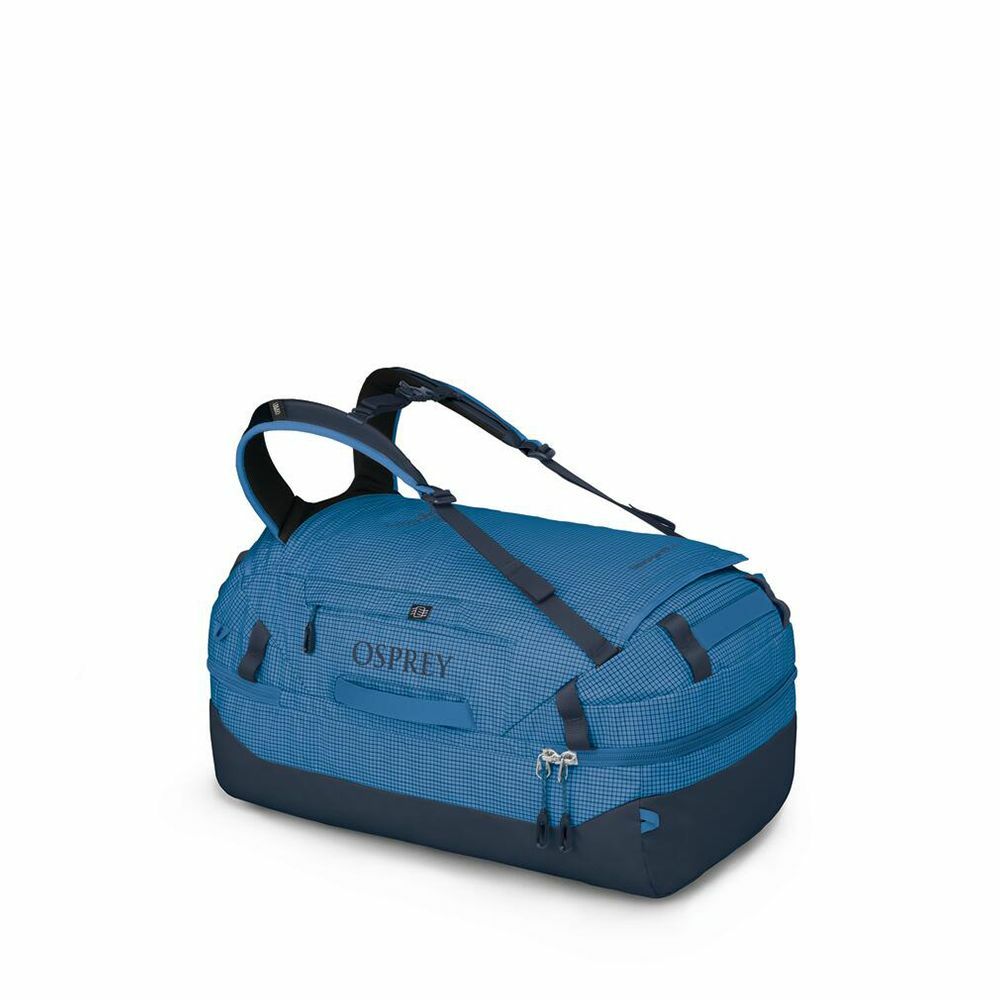 Side image of the Transporter Squffel 70 in the color Blue Flame