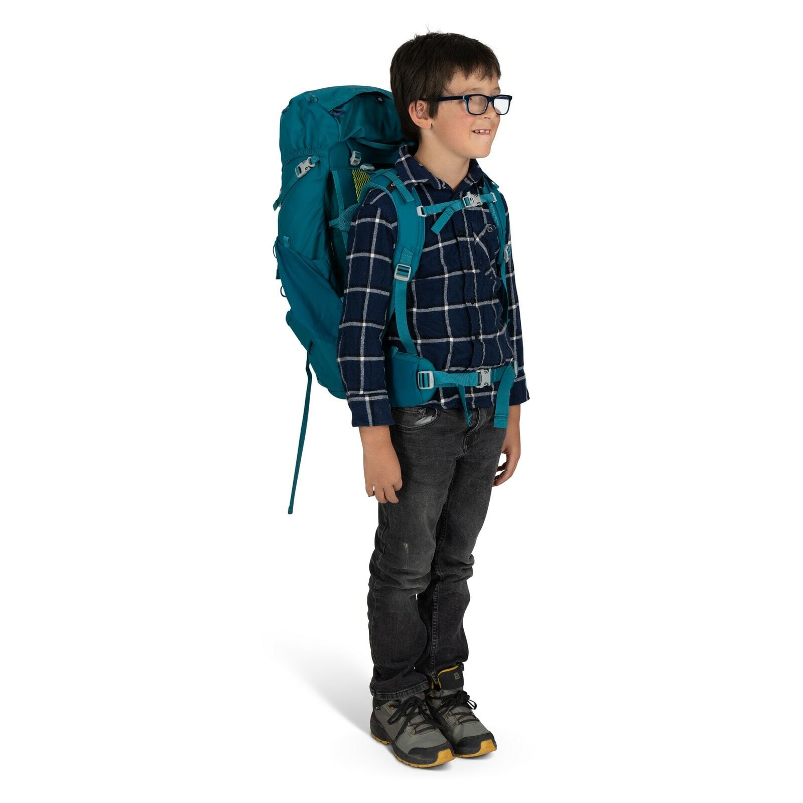 model wearing Ace 38 in Blue Smikemoss/Deep Peyto