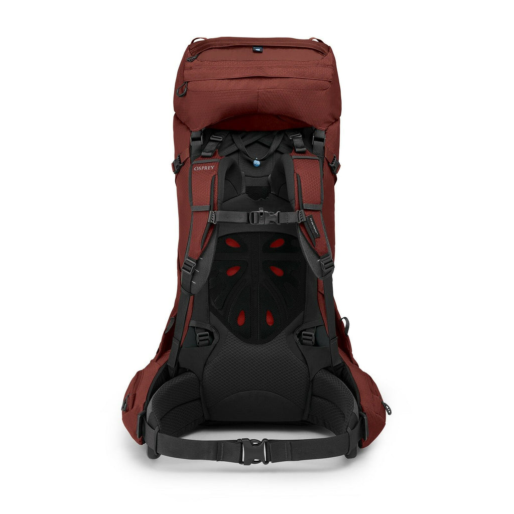 back image of Aether 65 in the color Deep Acorn Red