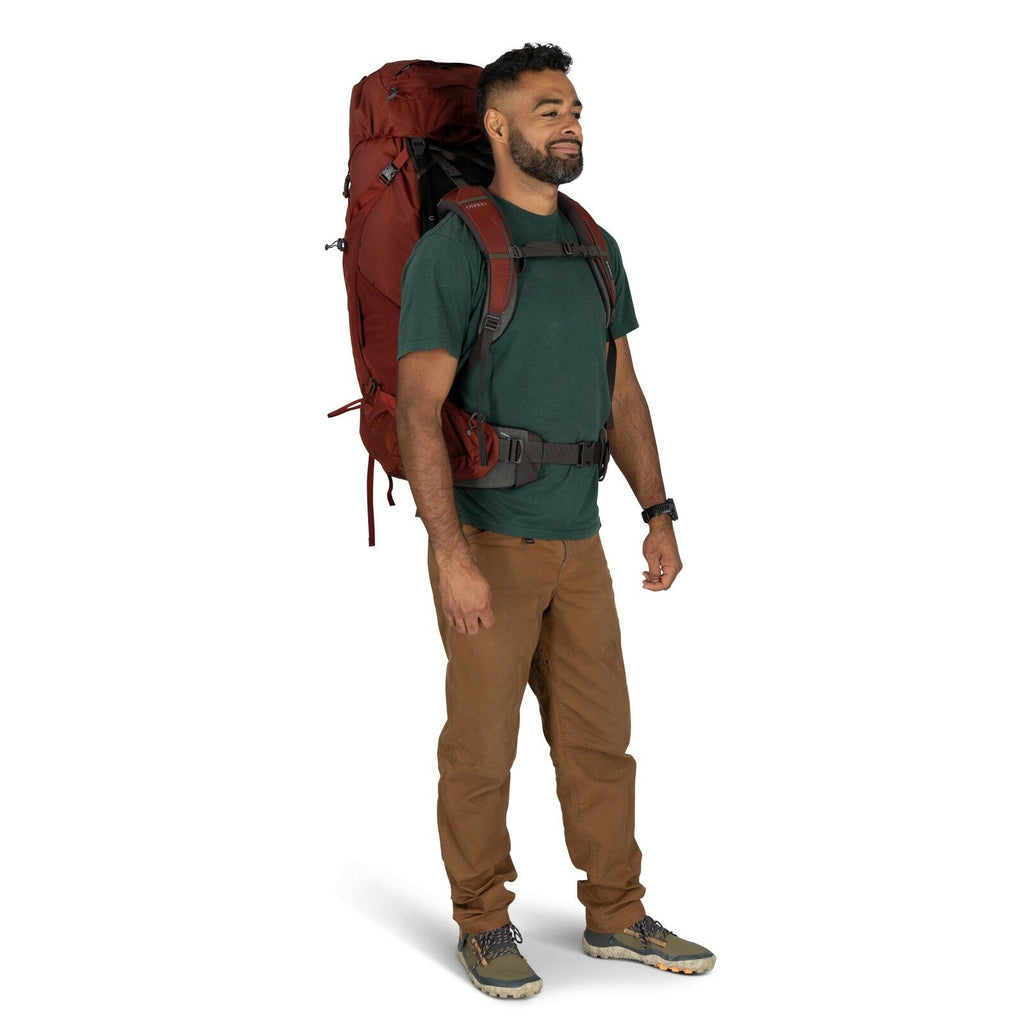 on body image of Aether 65 in the color Deep Acorn Red
