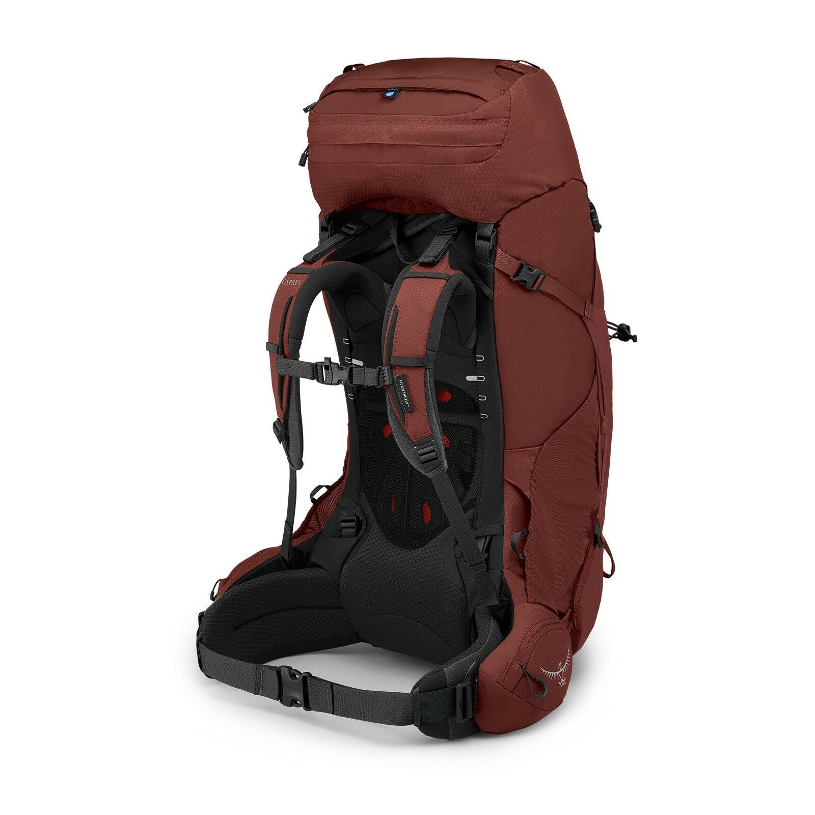 Side back image of Aether 65 in the color Deep Acorn Red