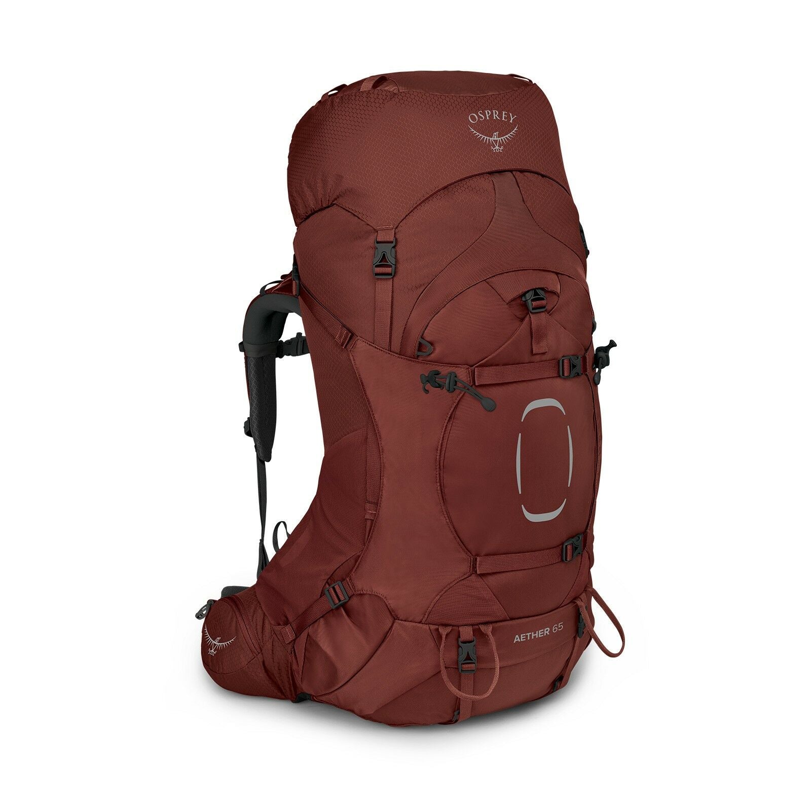 Side image of Aether 65 in the color Deep Acorn Red