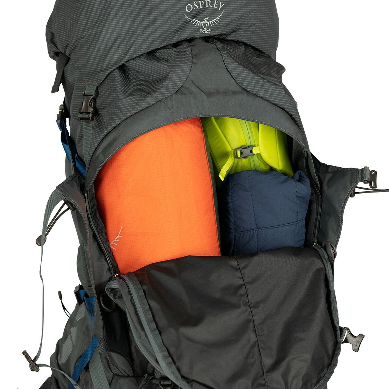a detail of the Aether&trade; Plus 70 in color eclipsegrey