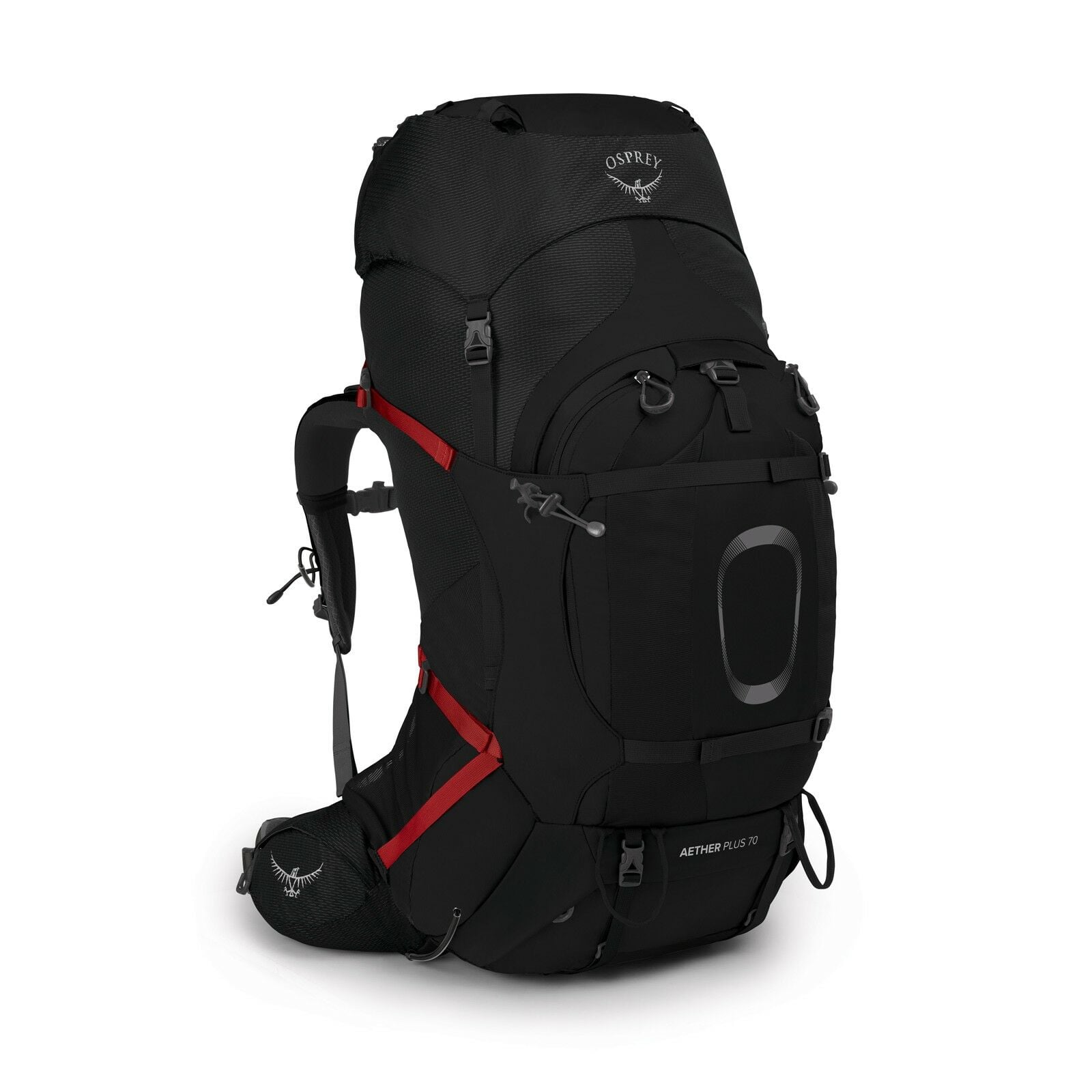 side view of the Aether&trade; Plus 70 in color black