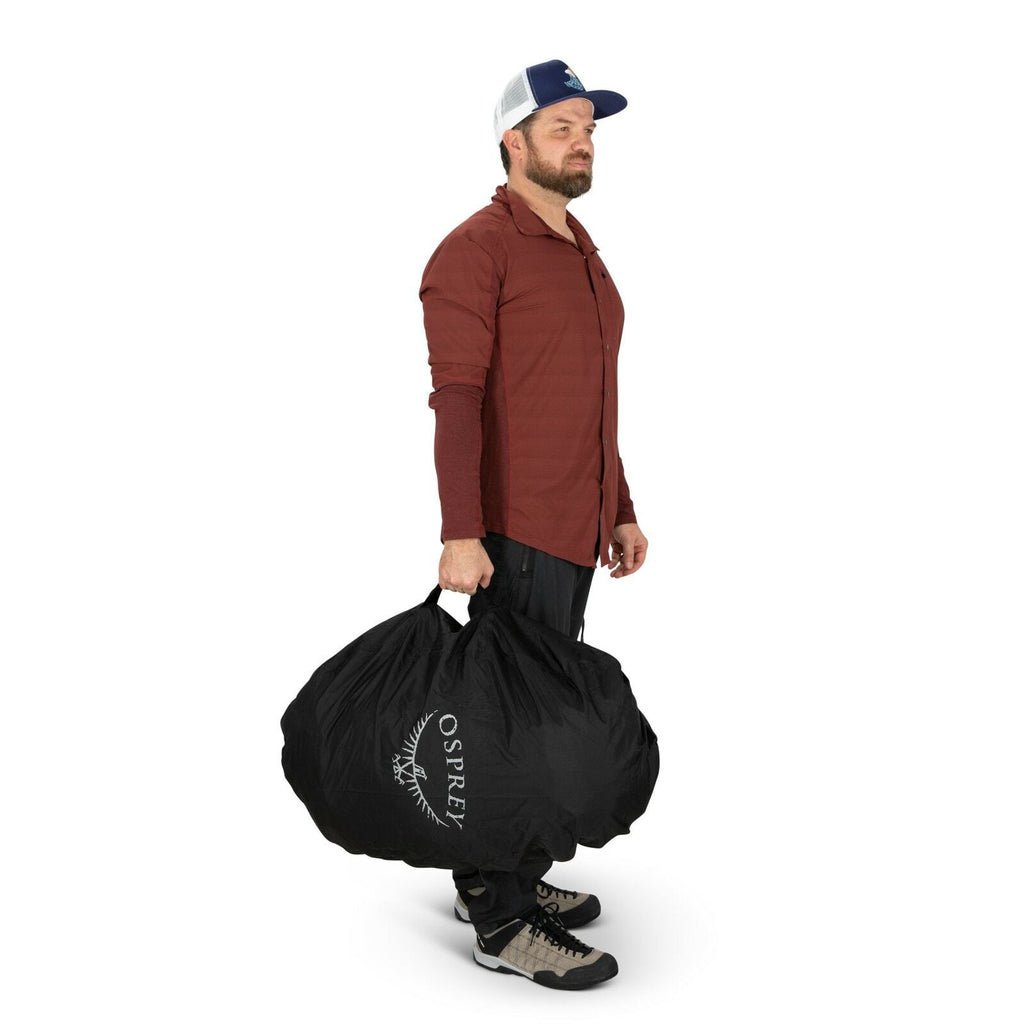 a person modeling the AirCover™ Large in color black