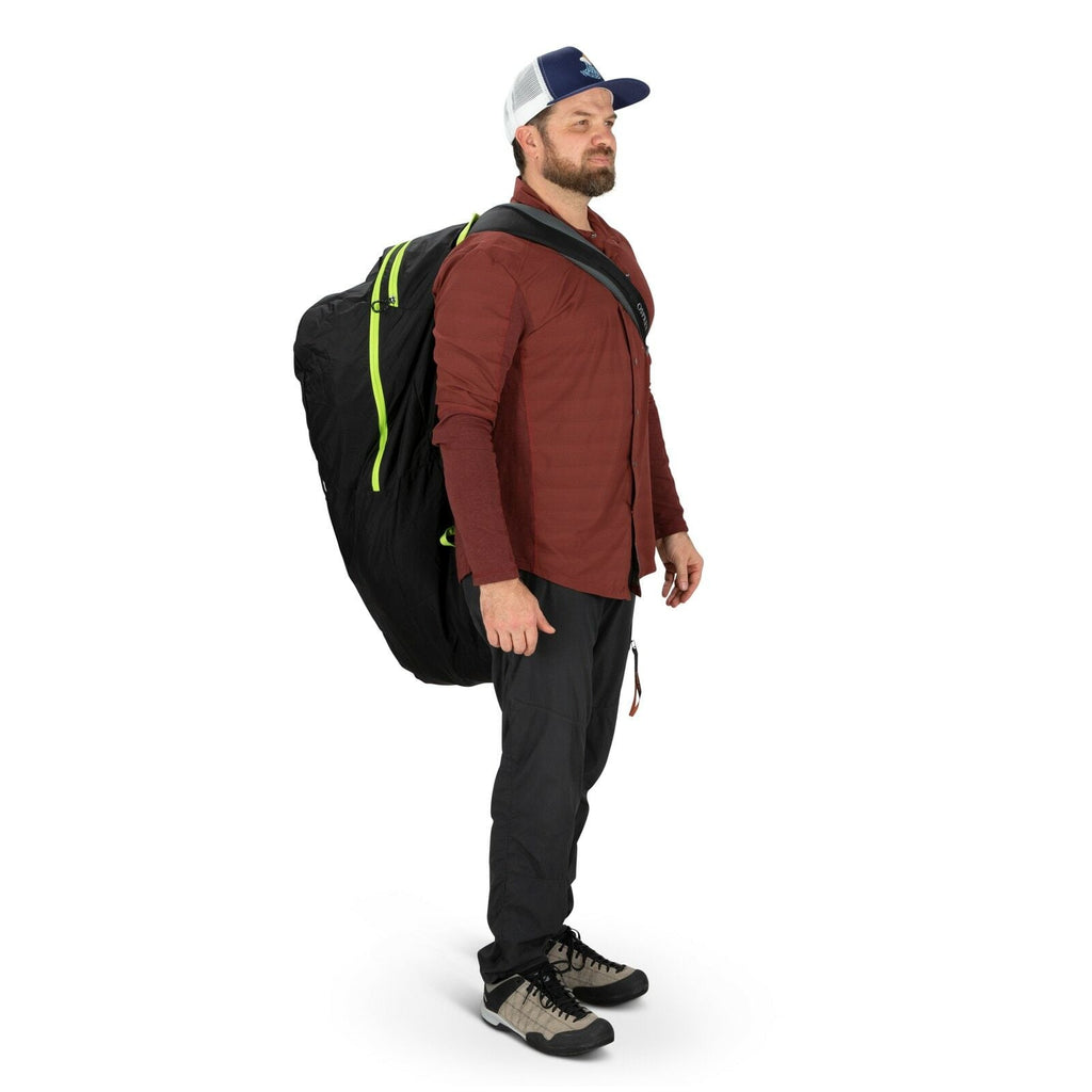 a person modeling the AirPorter Small in color black