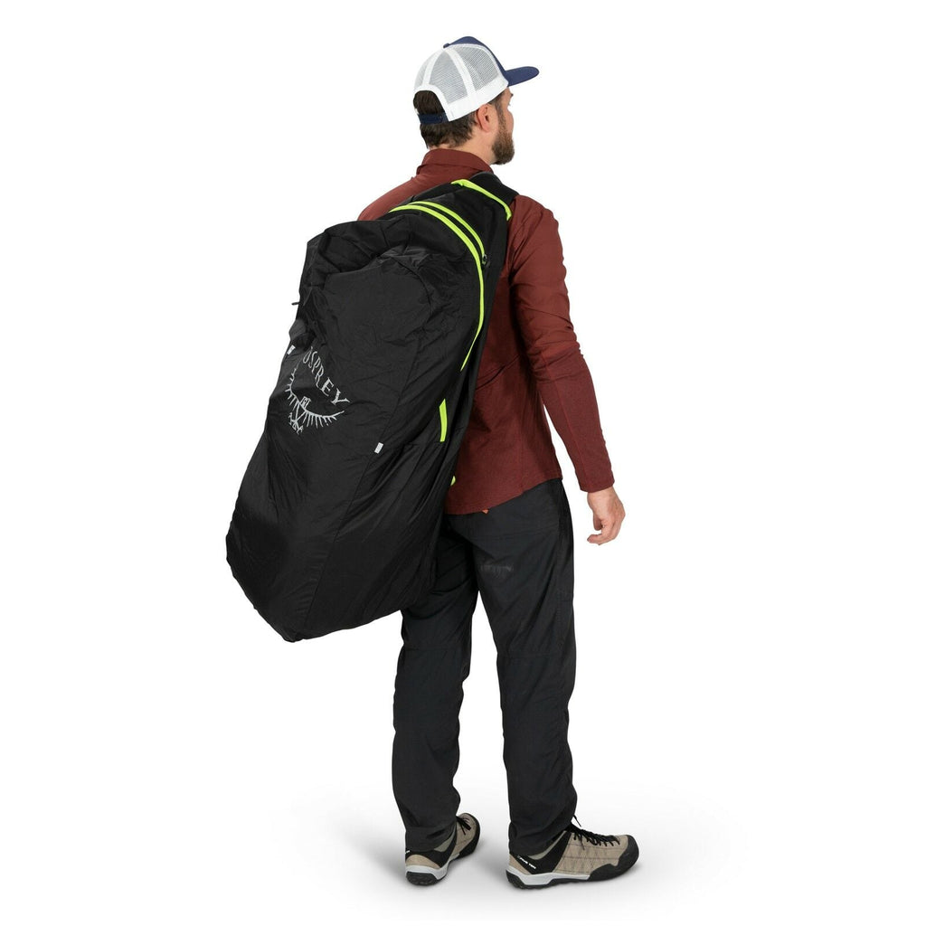a person modeling the AirPorter Small in color black