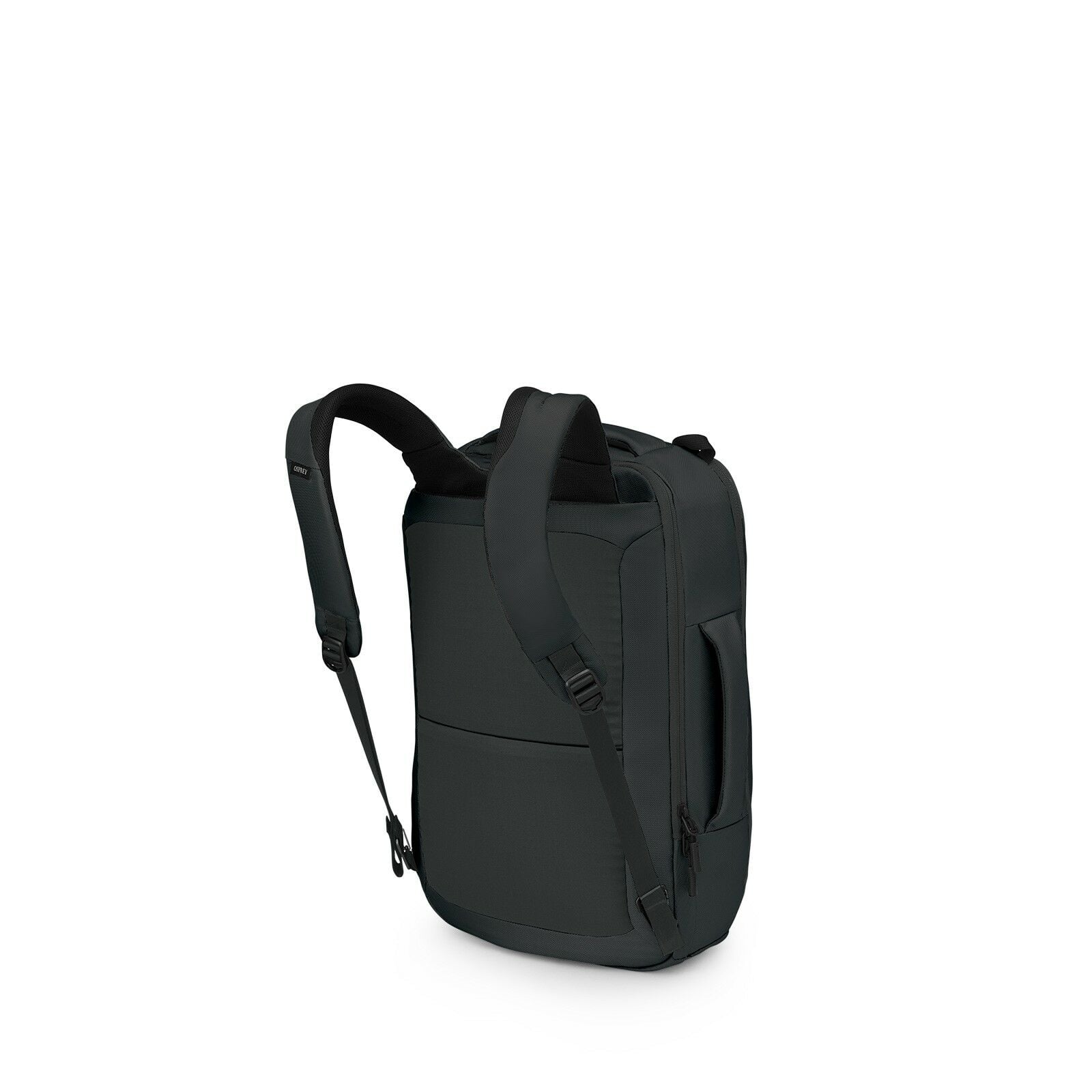 a 4/5 view of the Aoede Briefpack  in color Black