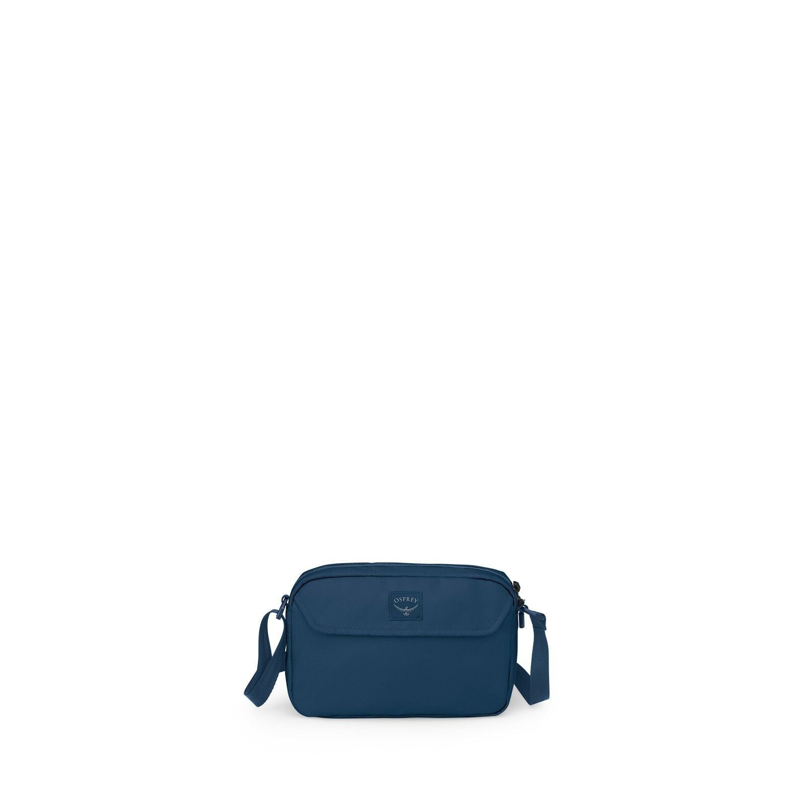 Front image of the Aoede Crossbody in the color Antique Blue