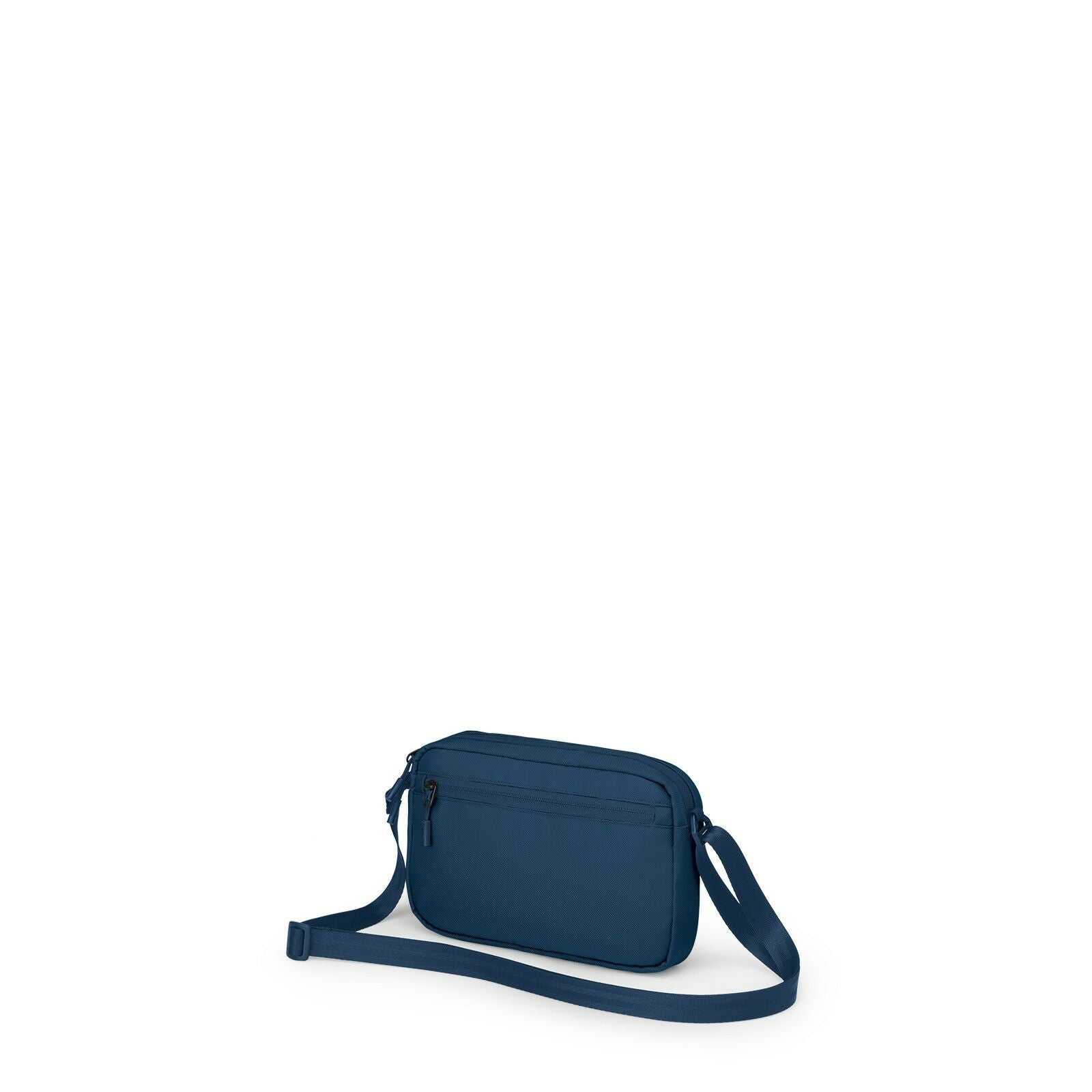 Side back image of the Aoede Crossbody in the color Antique Blue