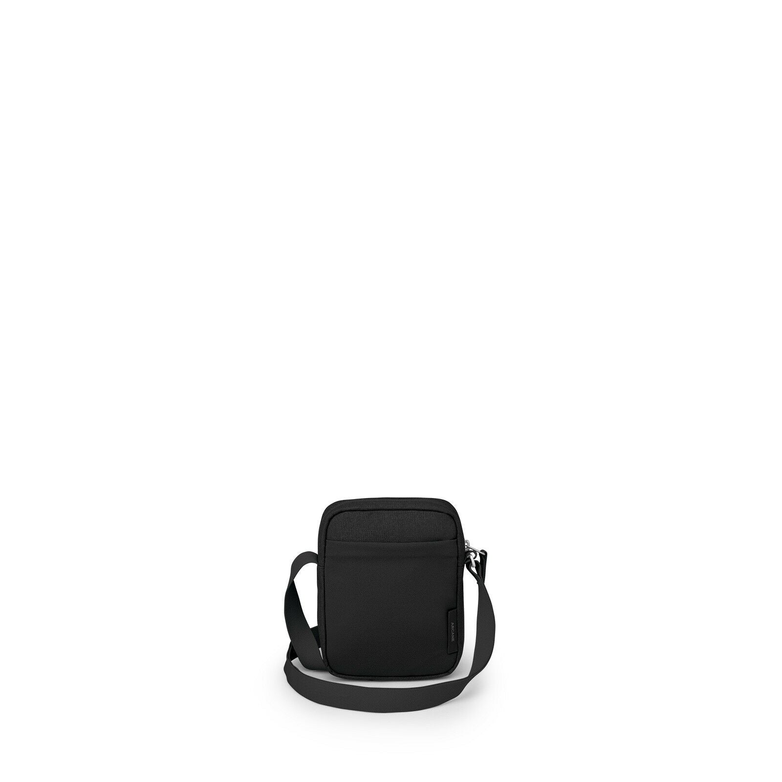 back view of the Arcane Small Crossbody in color Black