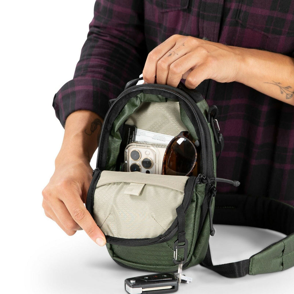 interior shot of person using the archeon case in scenic valley