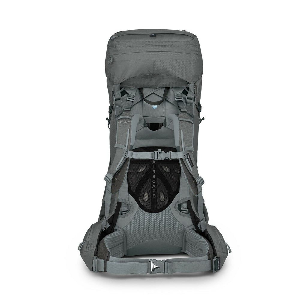back view of the ARIEL 55 in color Medium Gray