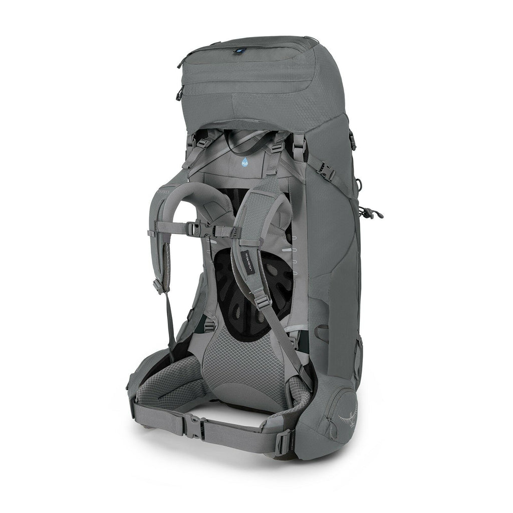 a 4/5 view of the ARIEL 55 in color Medium Gray