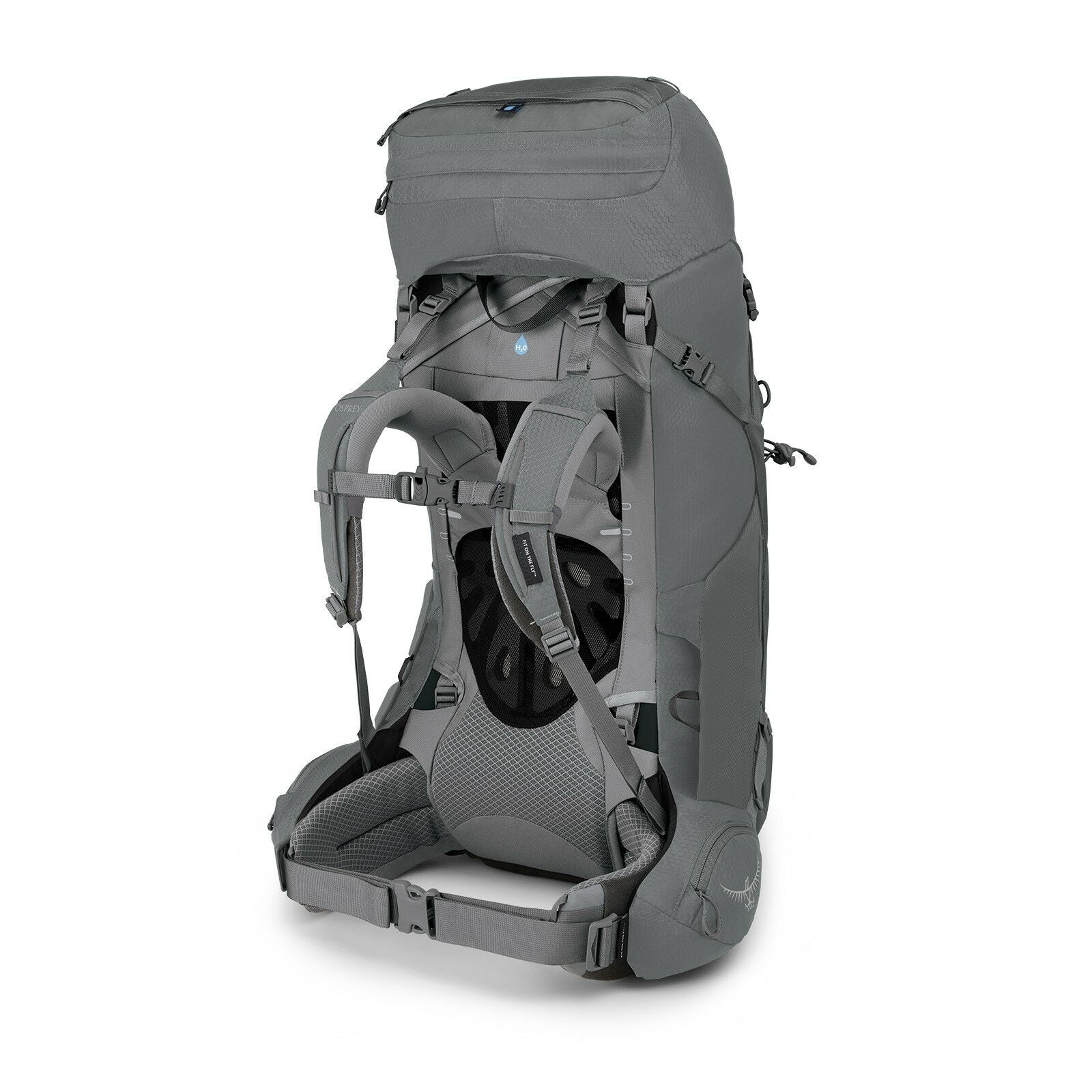 a 4/5 view of the ARIEL 55 in color Medium Gray