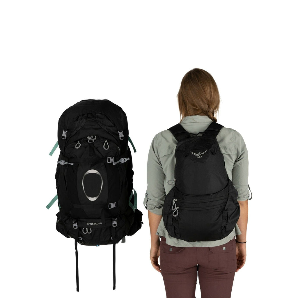 a detail of the Ariel Plus 85 in color black