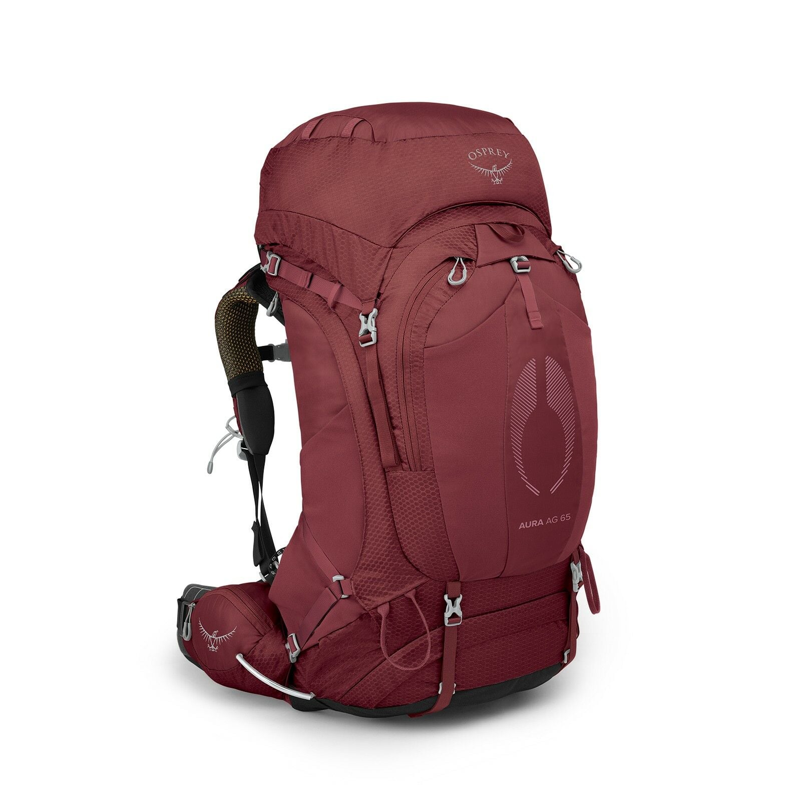 side view of the Aura AG 65 in color berrysorbetred