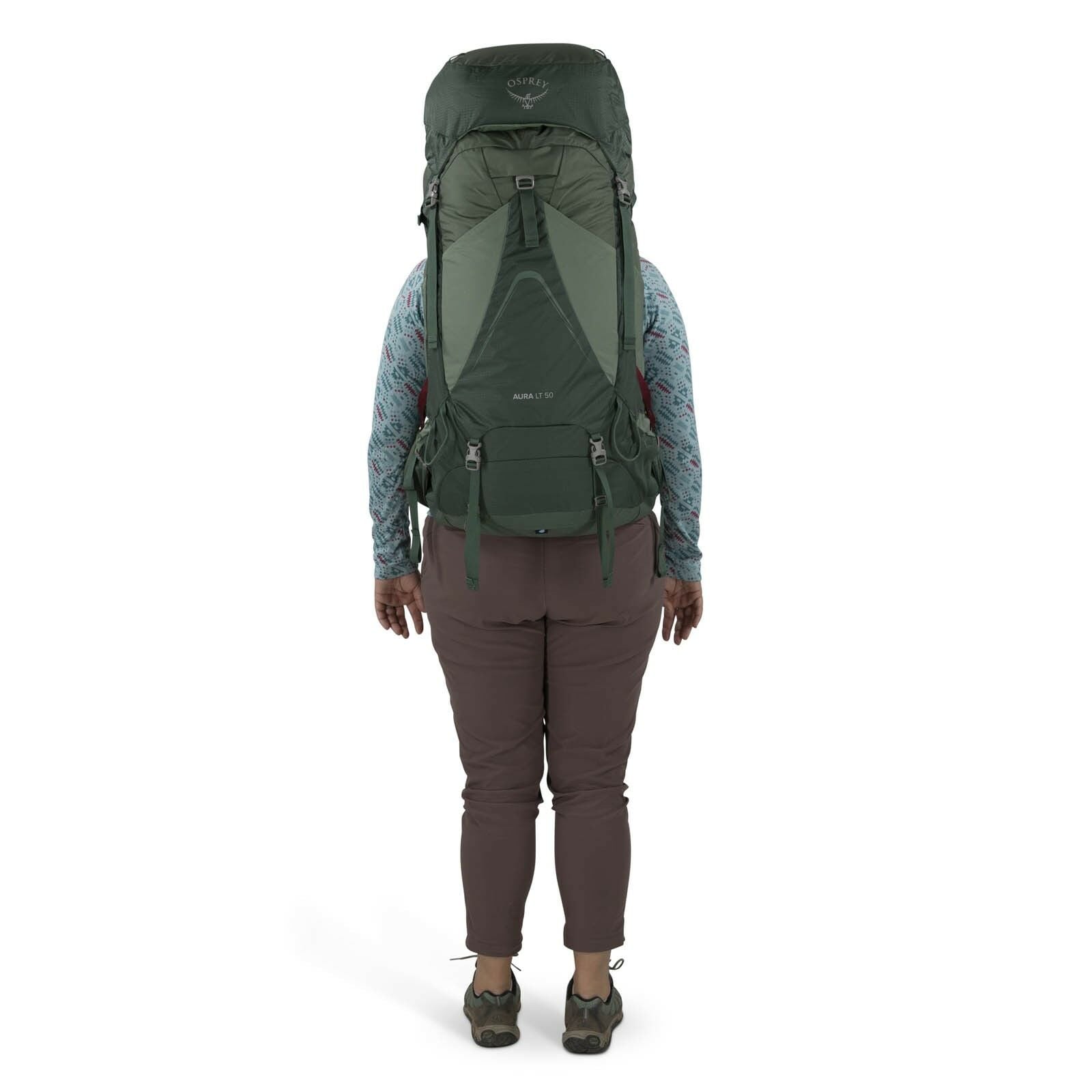 a detail of the AURA AG LT 50 in color Koseret/Darjeeling Spring Green