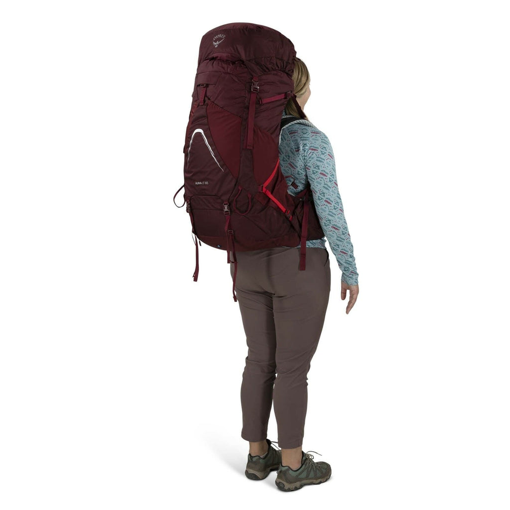 a person modeling the AURA AG LT 65  in color Antidote Purple