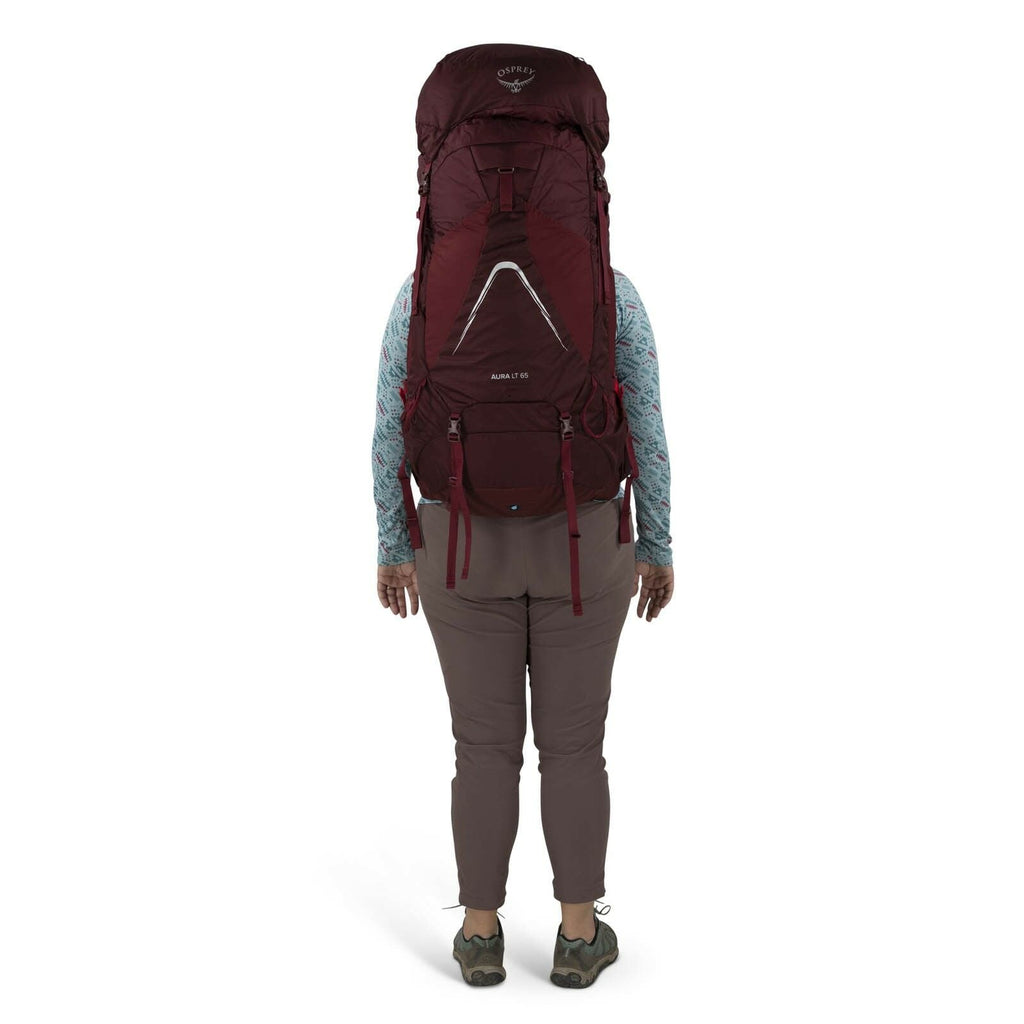 a person modeling the AURA AG LT 65  in color Antidote Purple