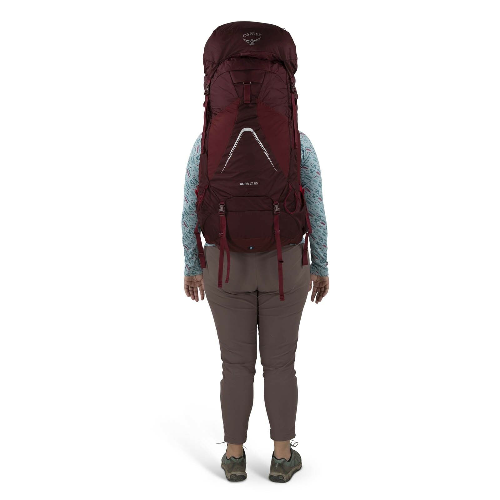 a person modeling the AURA AG LT 65  in color Antidote Purple