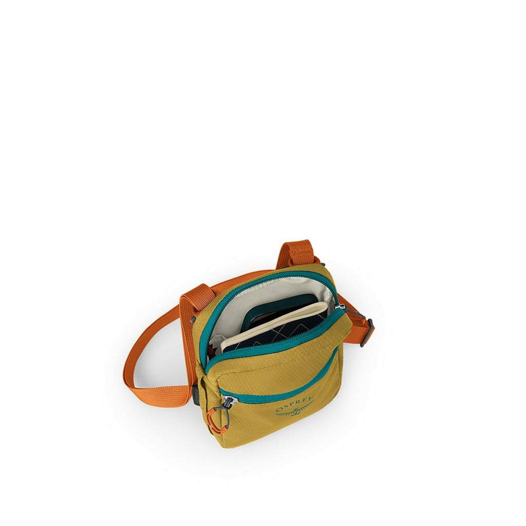 Side 2 view of the Daylite Small Crossbody in Tumbleweed Yellow/Tunnel Vision