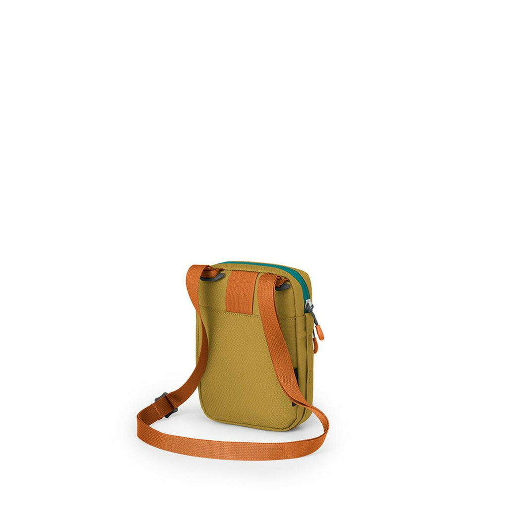 Side back view of the Daylite Small Crossbody in Tumbleweed Yellow/Tunnel Vision