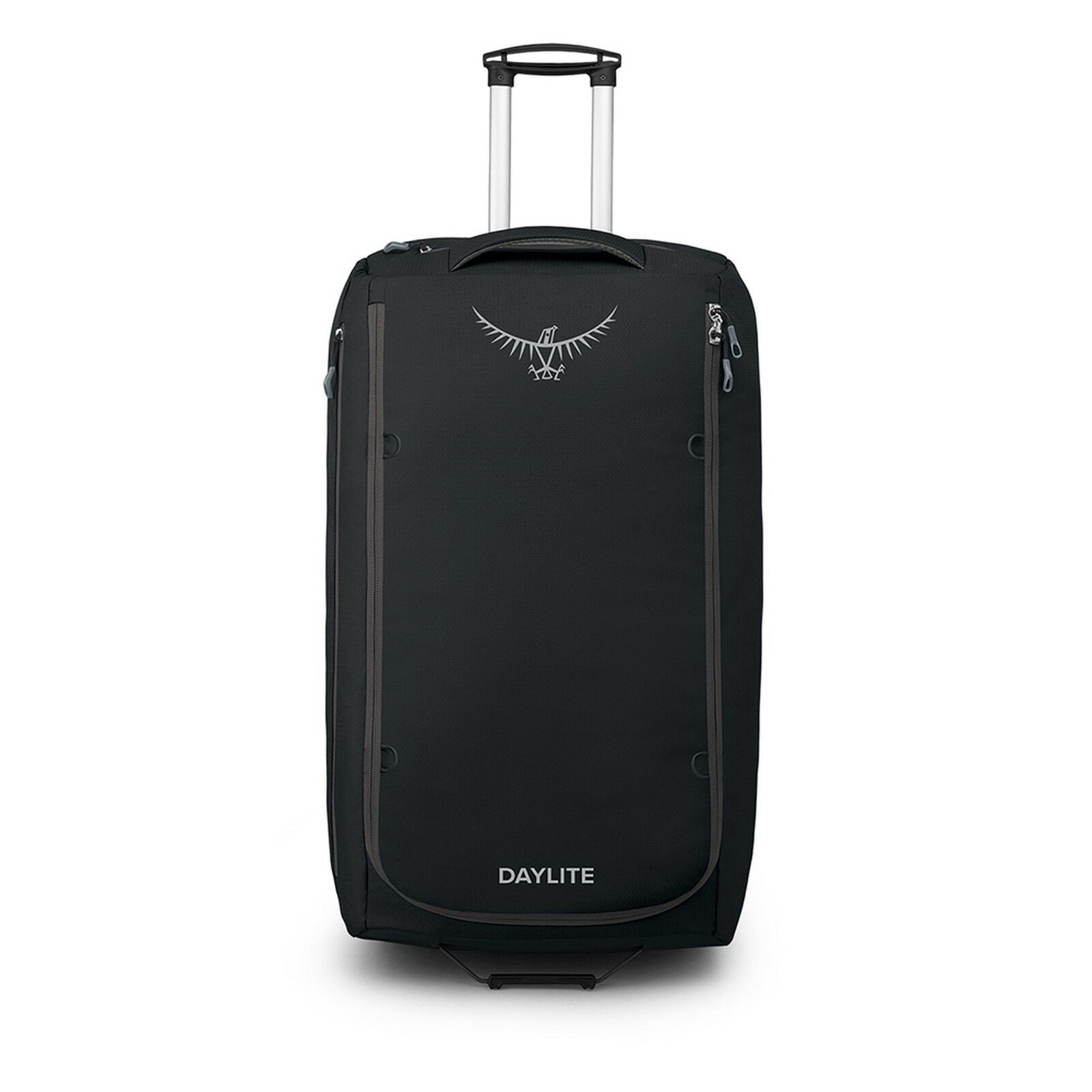 Front image of Daylite Wheeled Duffel 118 in the color black