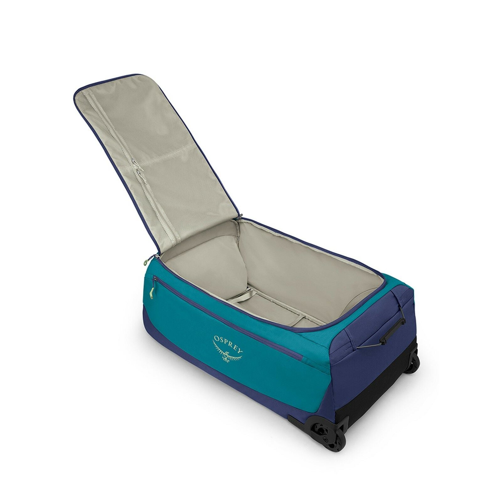 Detail image of Daylite Wheeled Duffel 118 in the color blue spikemoss/alkaline