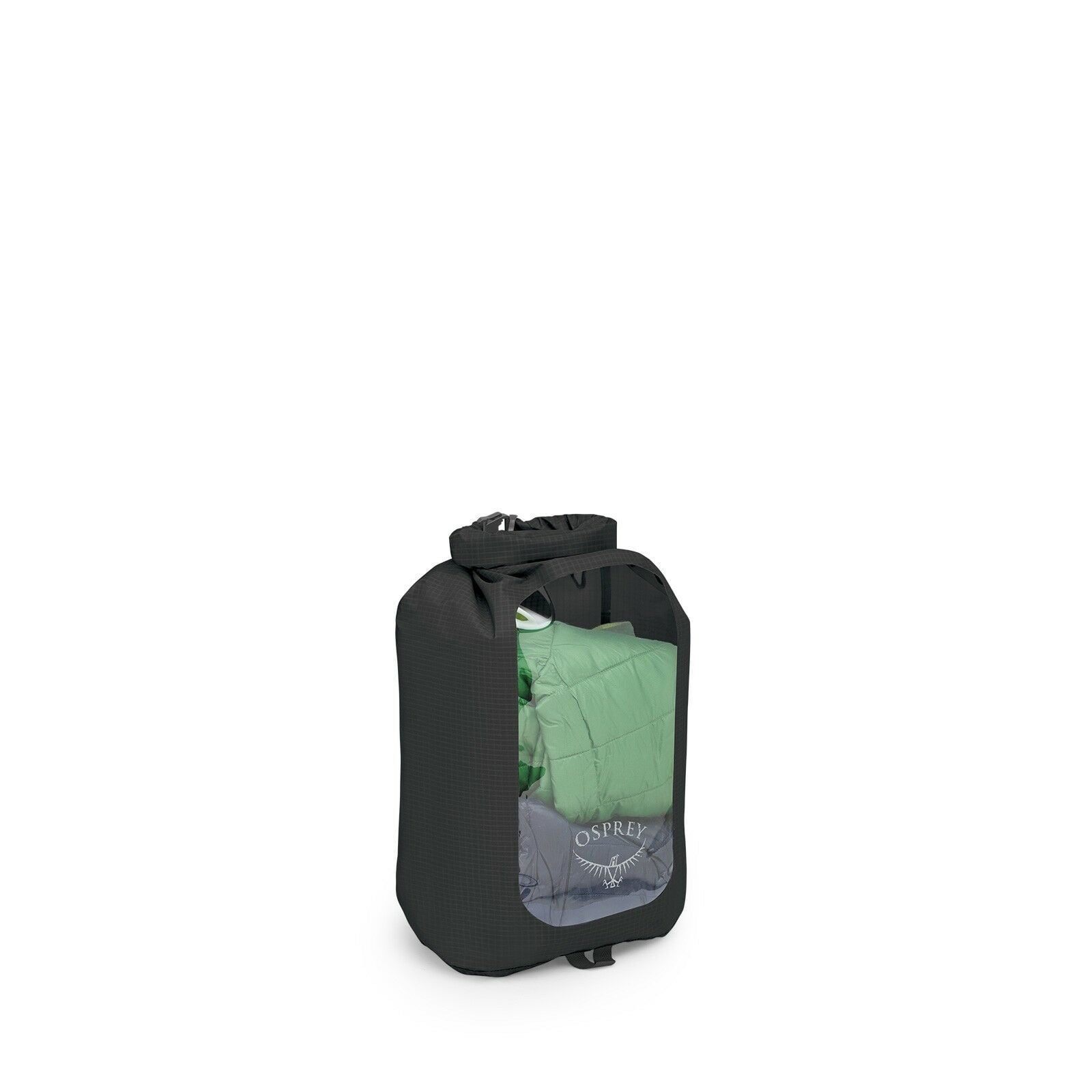 side view of the Ultralight Dry Sack w/ Window 12 L in color black