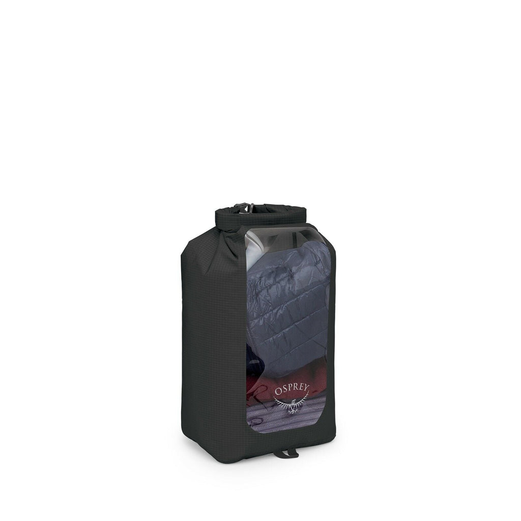 side view of the Ultralight Dry Sack w/ Window 20 L in color black