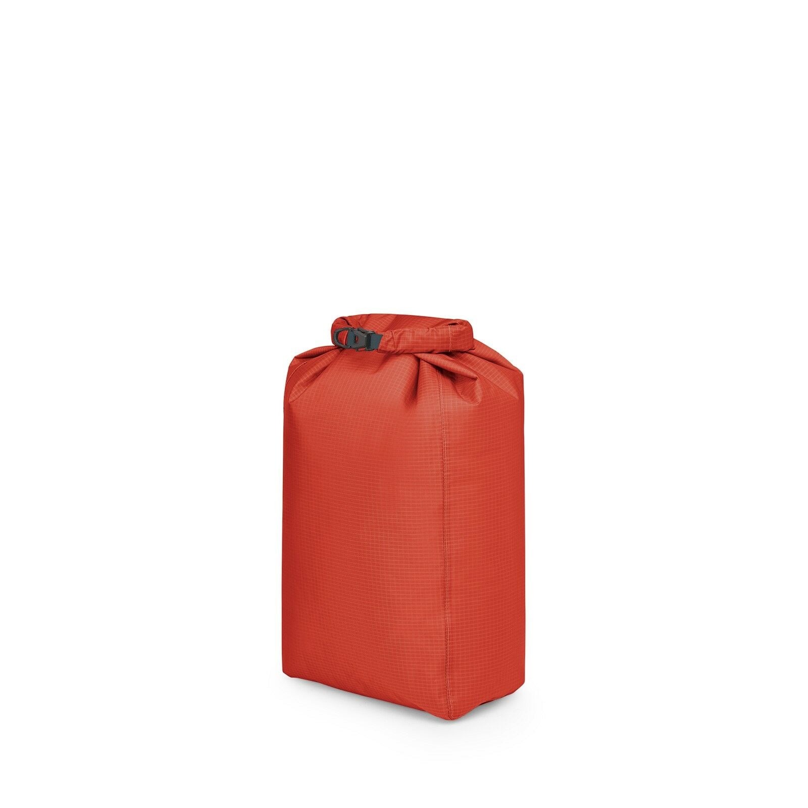 side back view of the Ultralight Dry Sack w/ Window 20L in color Mars Orange