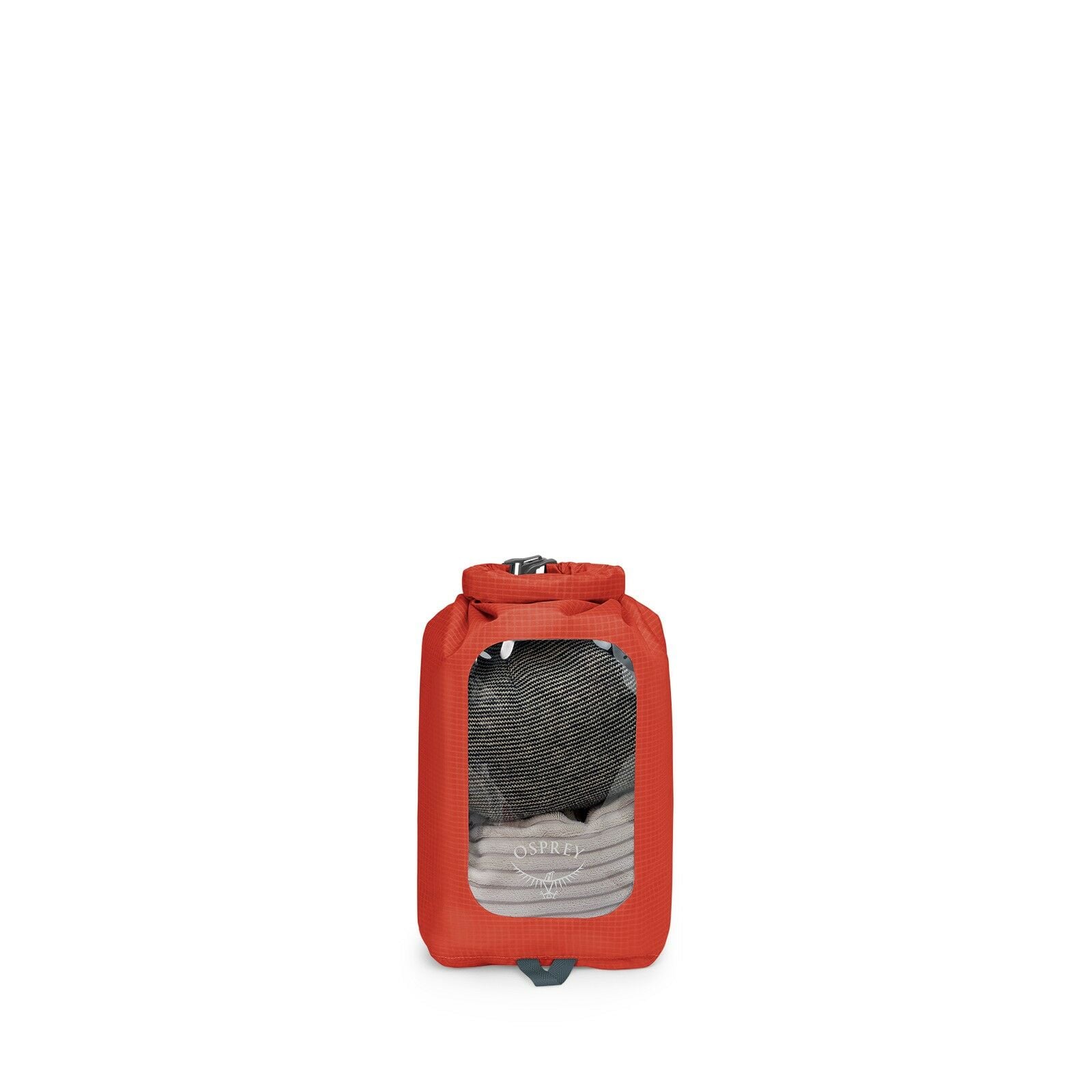 front view of the Ultralight Dry Sack w/ Window 6L in color Mars Orange