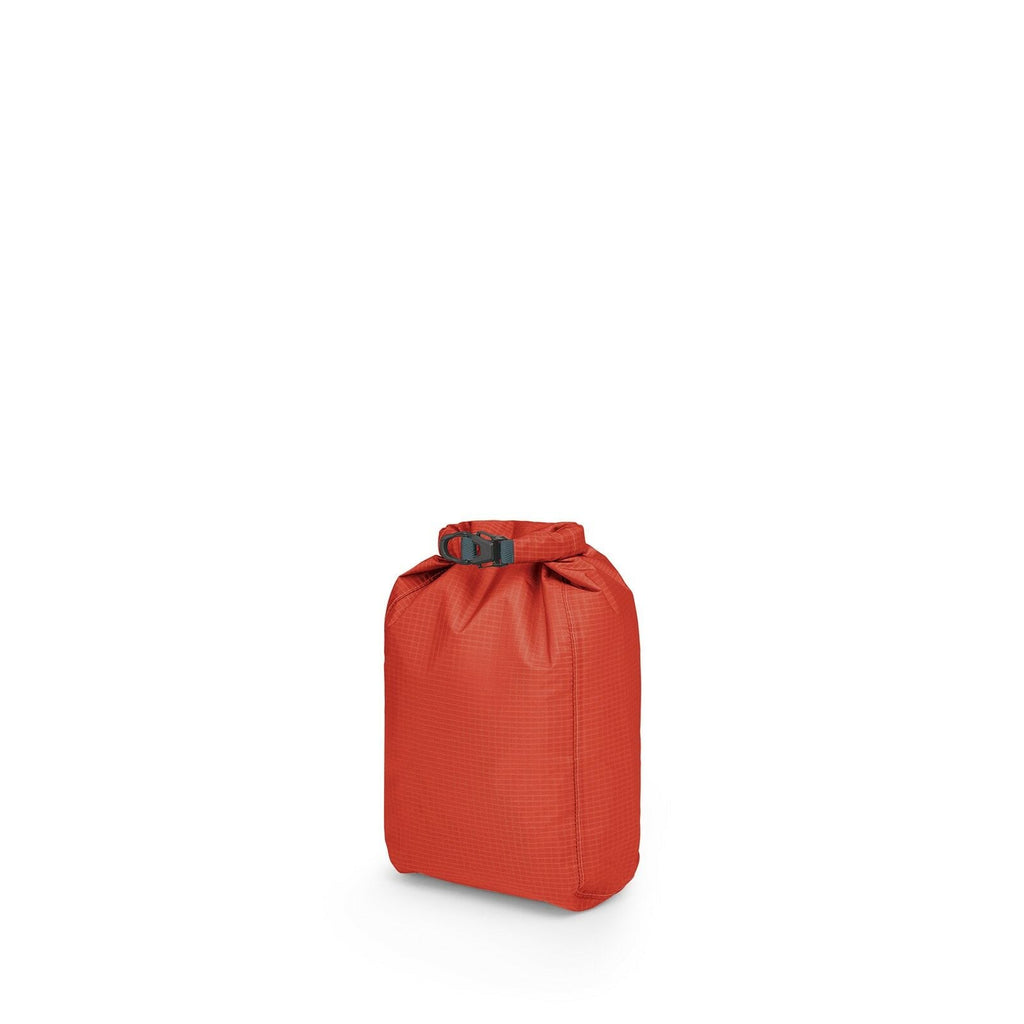 side back view of the Ultralight Dry Sack w/ Window 6L in color Mars Orange