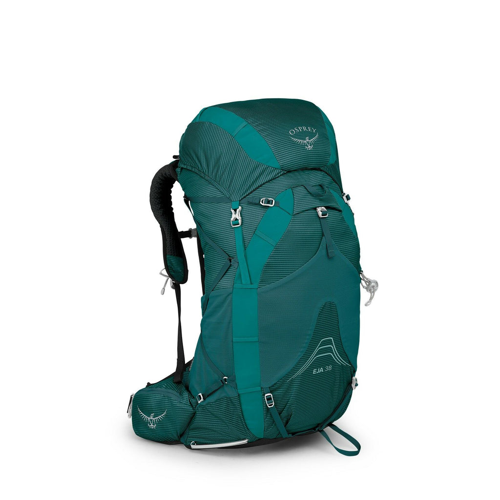 side view of the Eja 38 in color deepteal