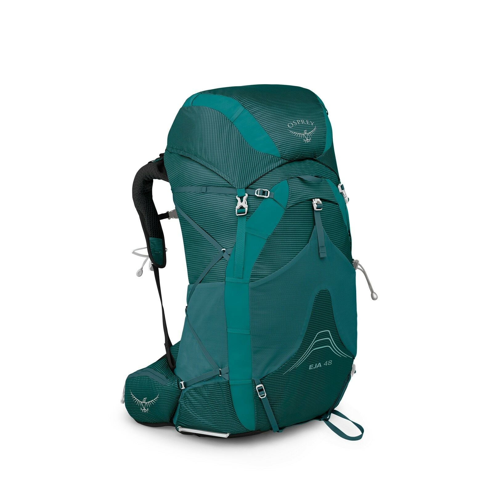 side view of the Eja 48 in color deepteal