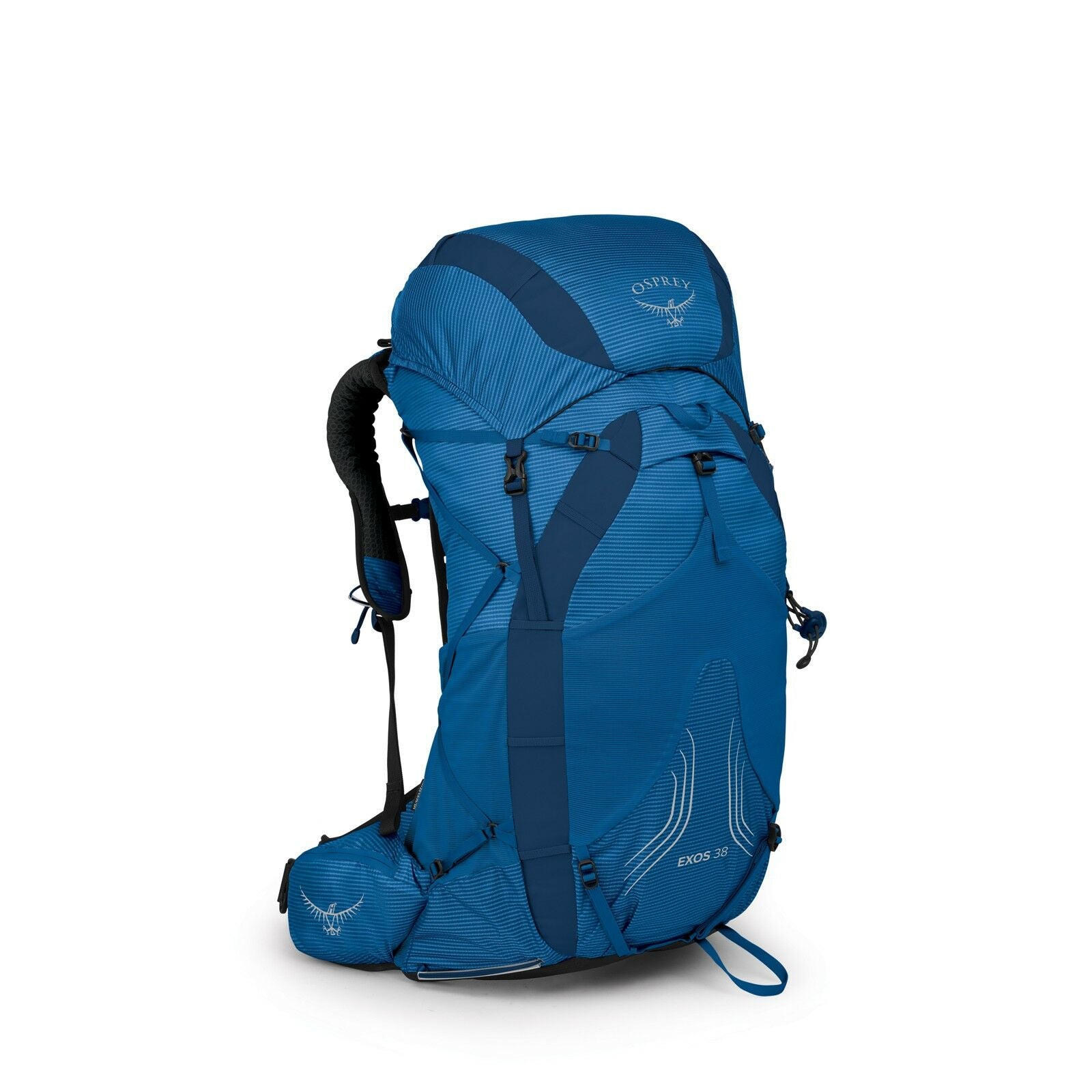side view of the EXOS 38 in color blueribbon
