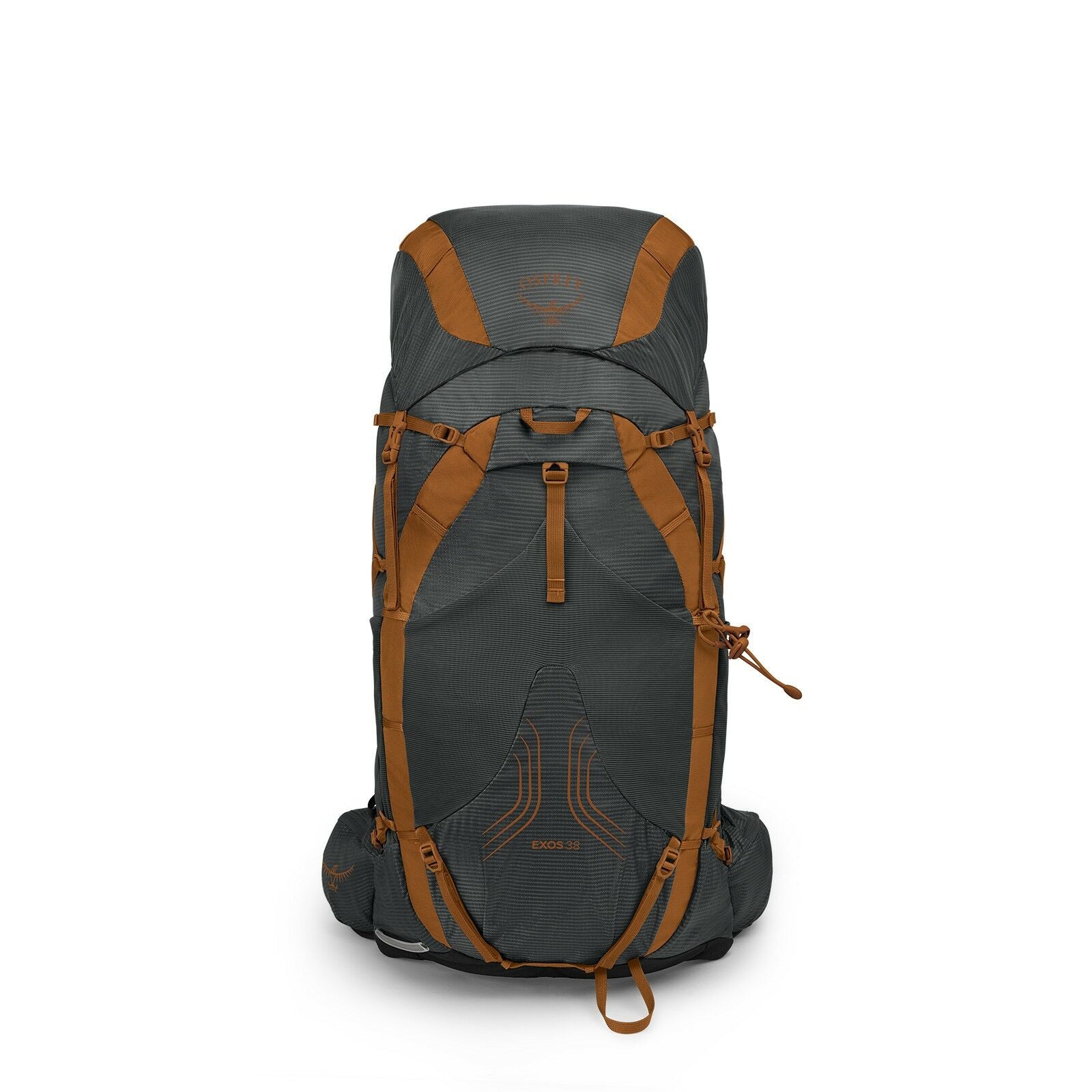 front view of the Exos 38 in color Dark Charcoal