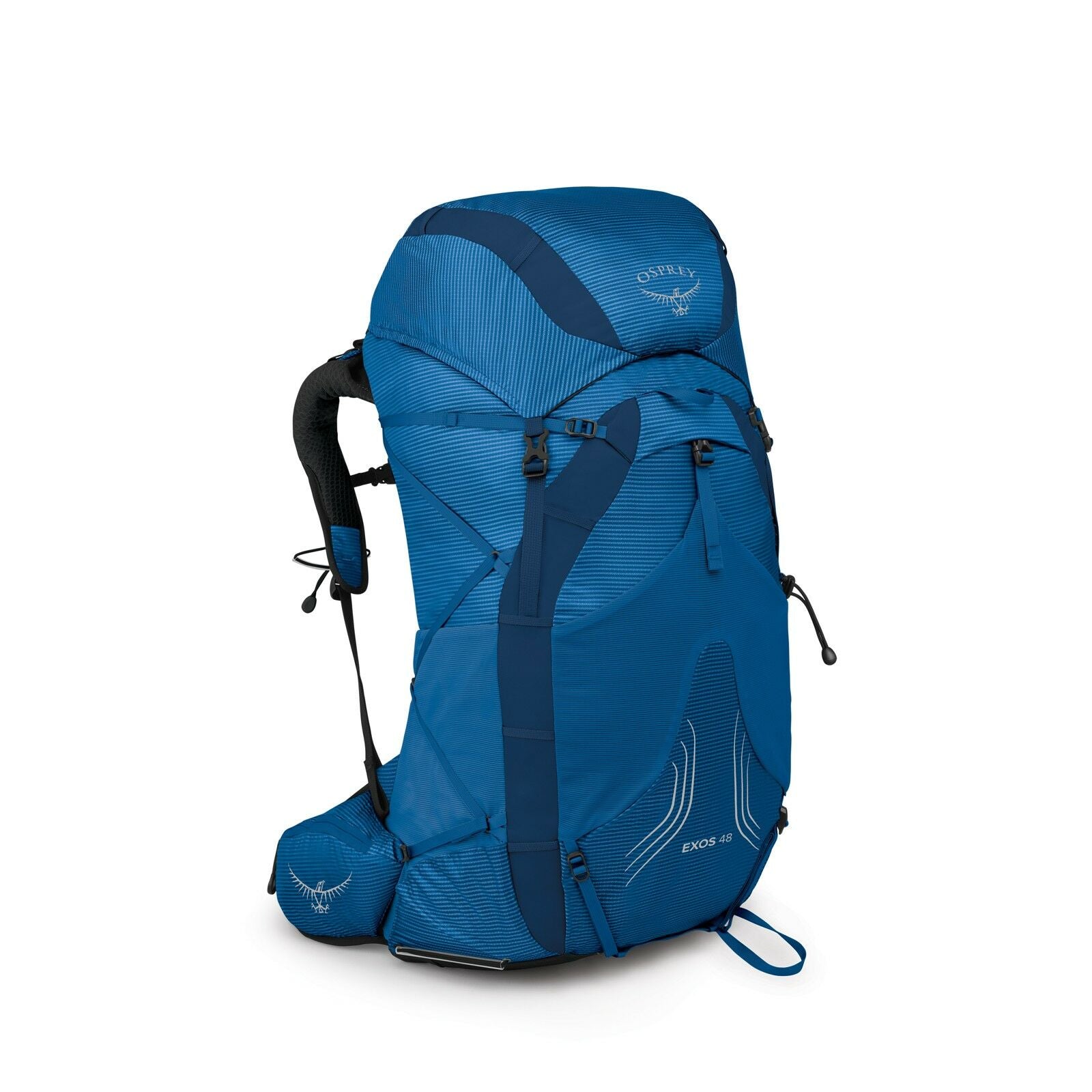 side view of the EXOS 48 in color blueribbon