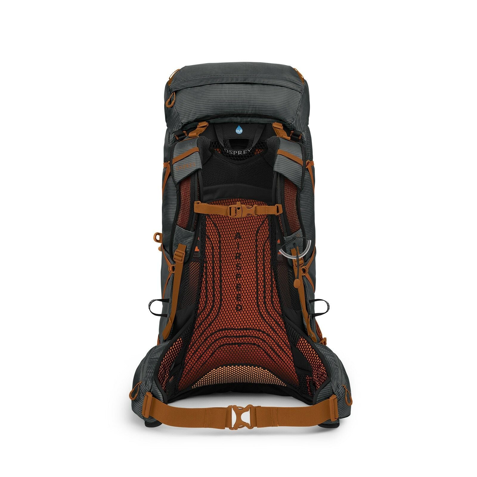 back view of the Exos 48 in color Dark Charcoal