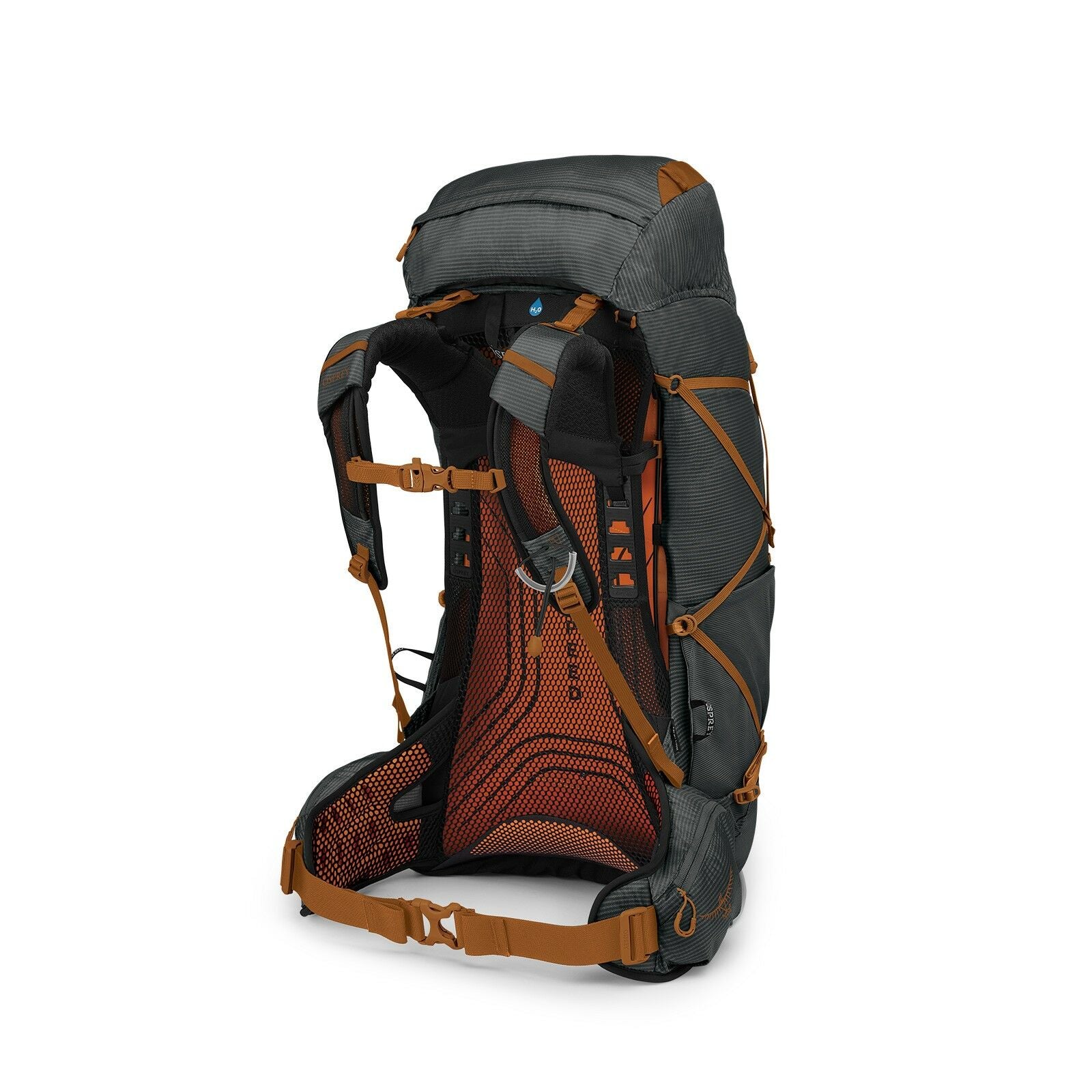 side back view of the Exos 48 in color Dark Charcoal