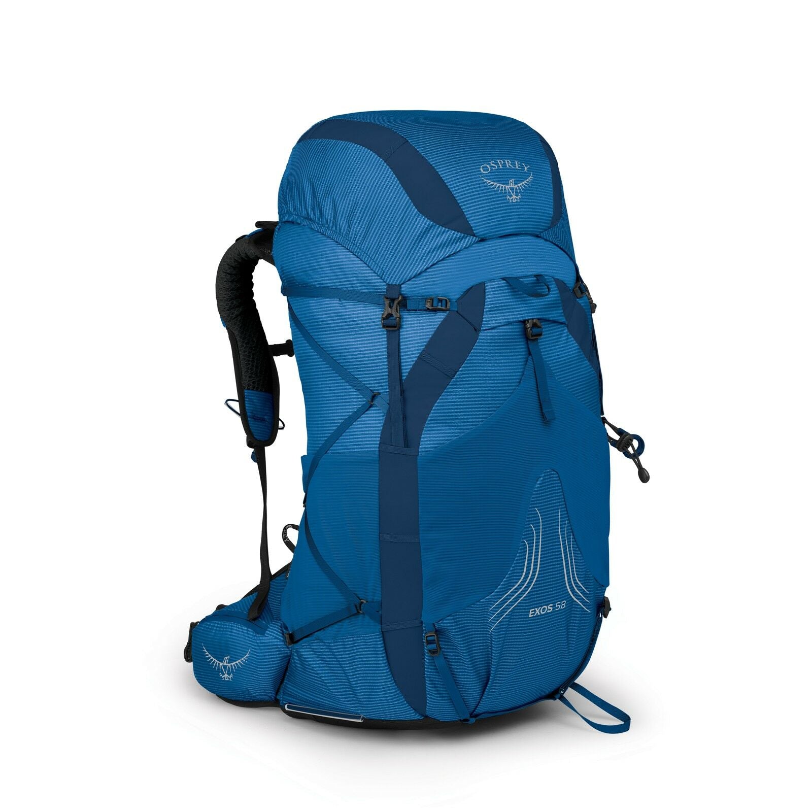 side view of the EXOS 58 in color blueribbon
