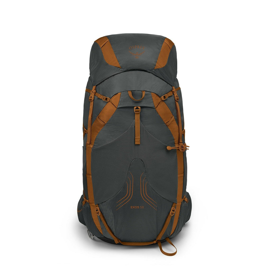front image of the EXOS 58 in color Dark Charcoal