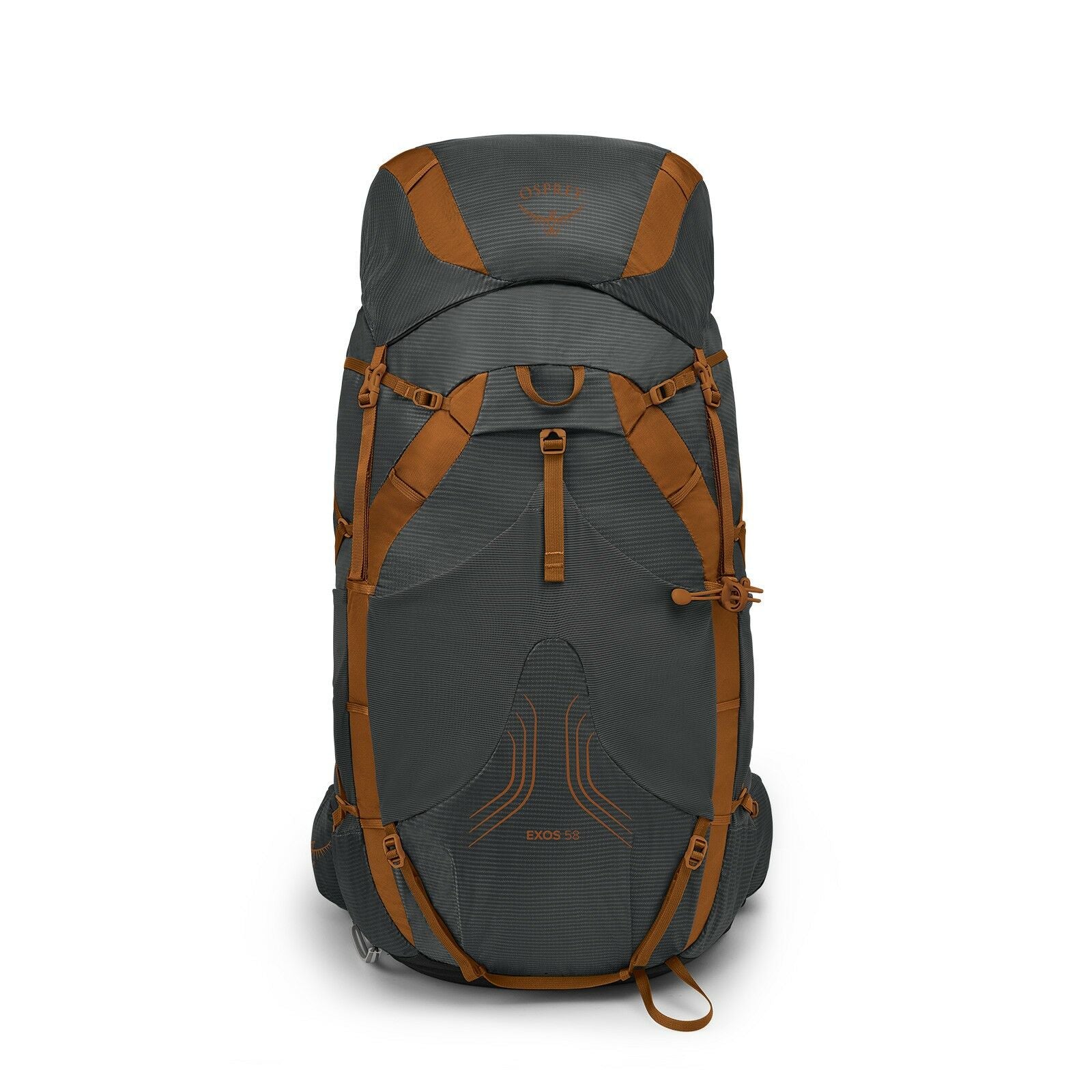 front image of the EXOS 58 in color Dark Charcoal