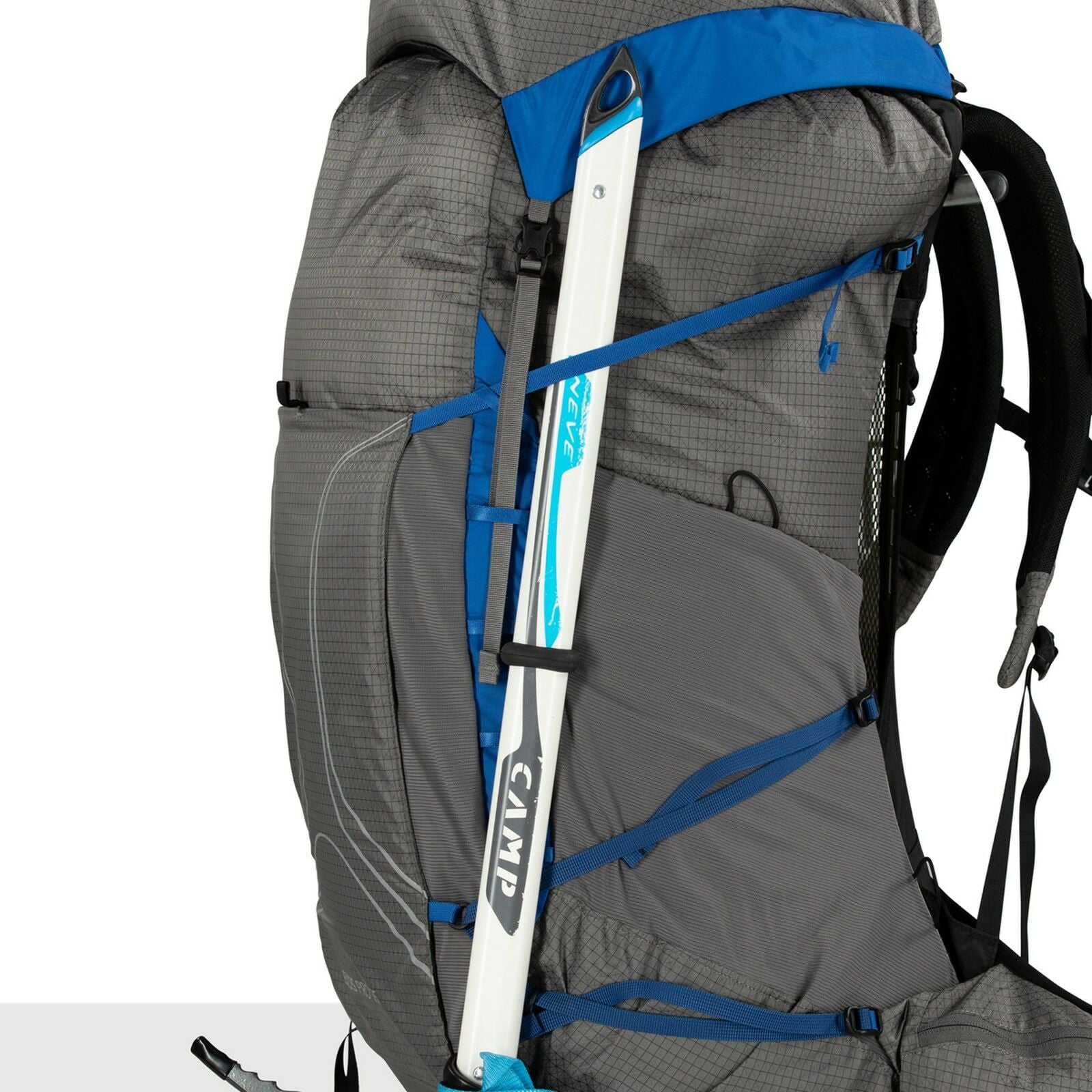 a detail of the Exos Pro 55 in color dalegreyagamblue