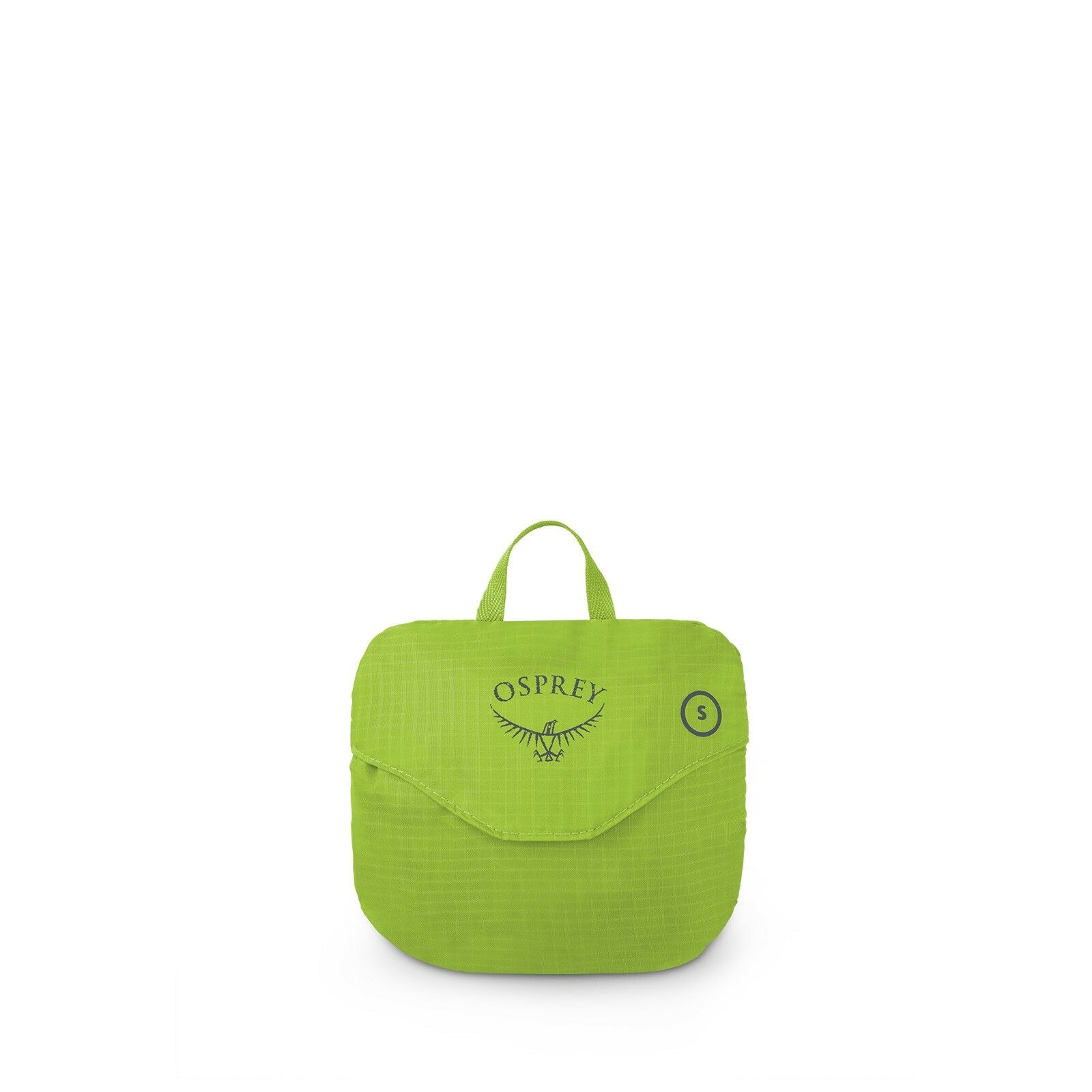side view of the Hi-Vis Raincover Small in color limongreen