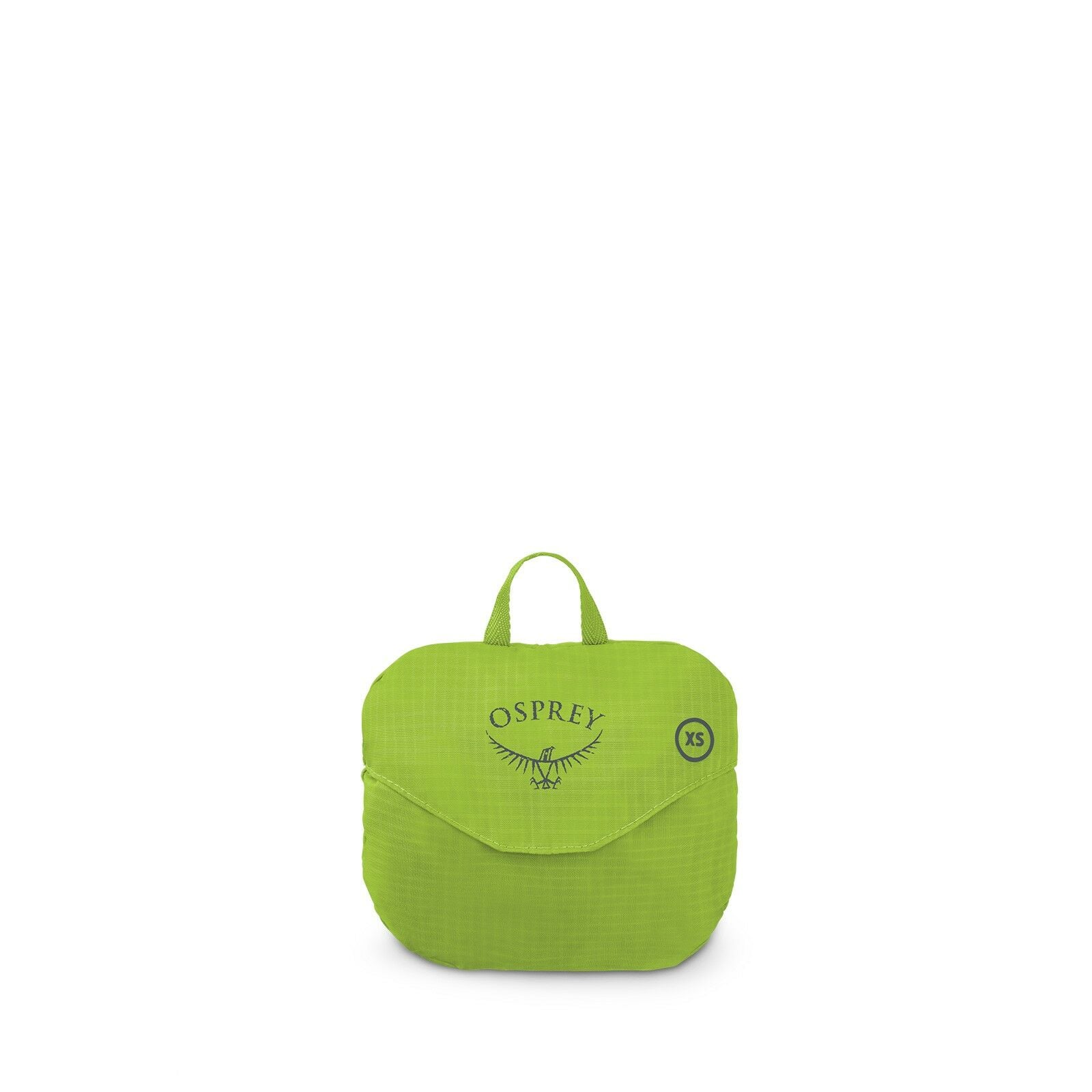 side view of the Hi-Vis Raincover Extra Small in color limongreen