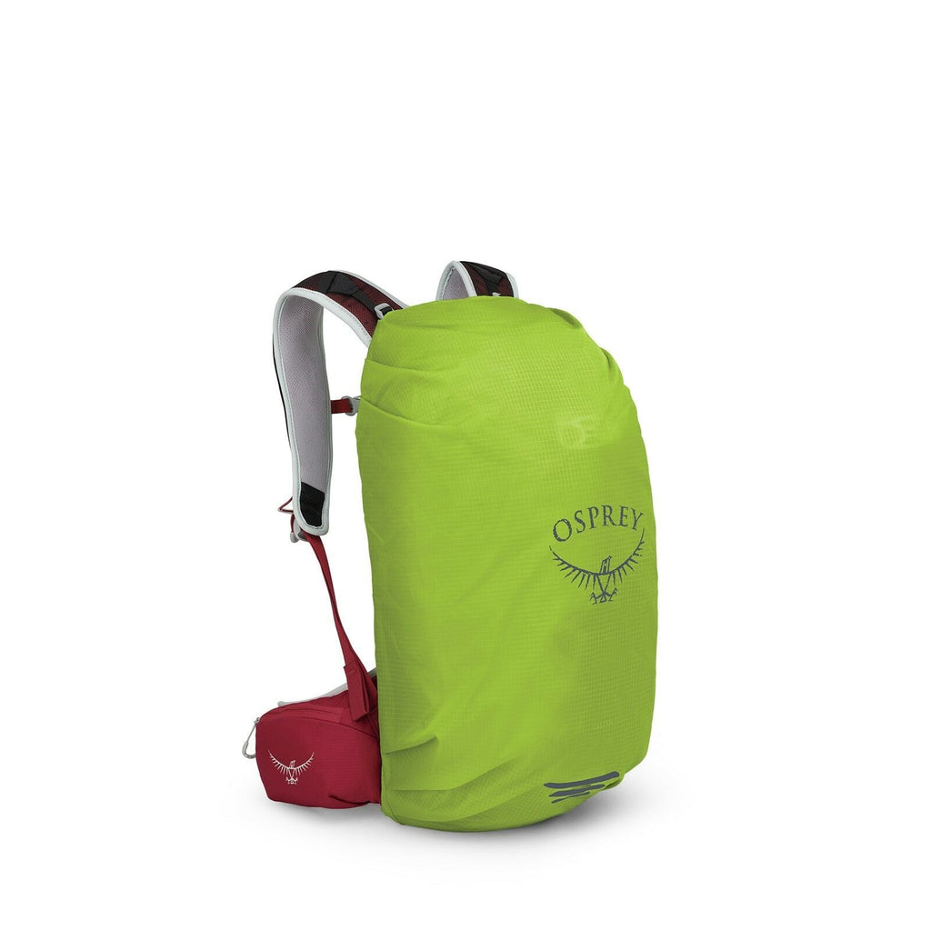 side view of the Hi-Vis Raincover Extra Small in color limongreen