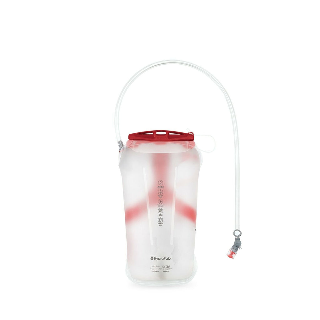 a back view of the Hydraulics™ LT 1.5 L Reservoir in color red