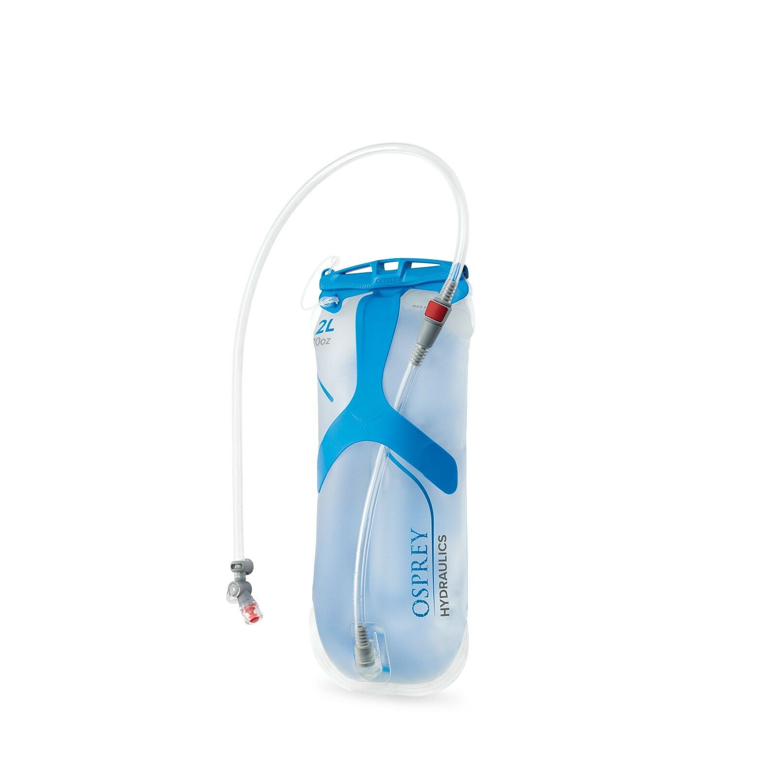 side view of the Hydraulics™ 2 L Reservoir in color blue